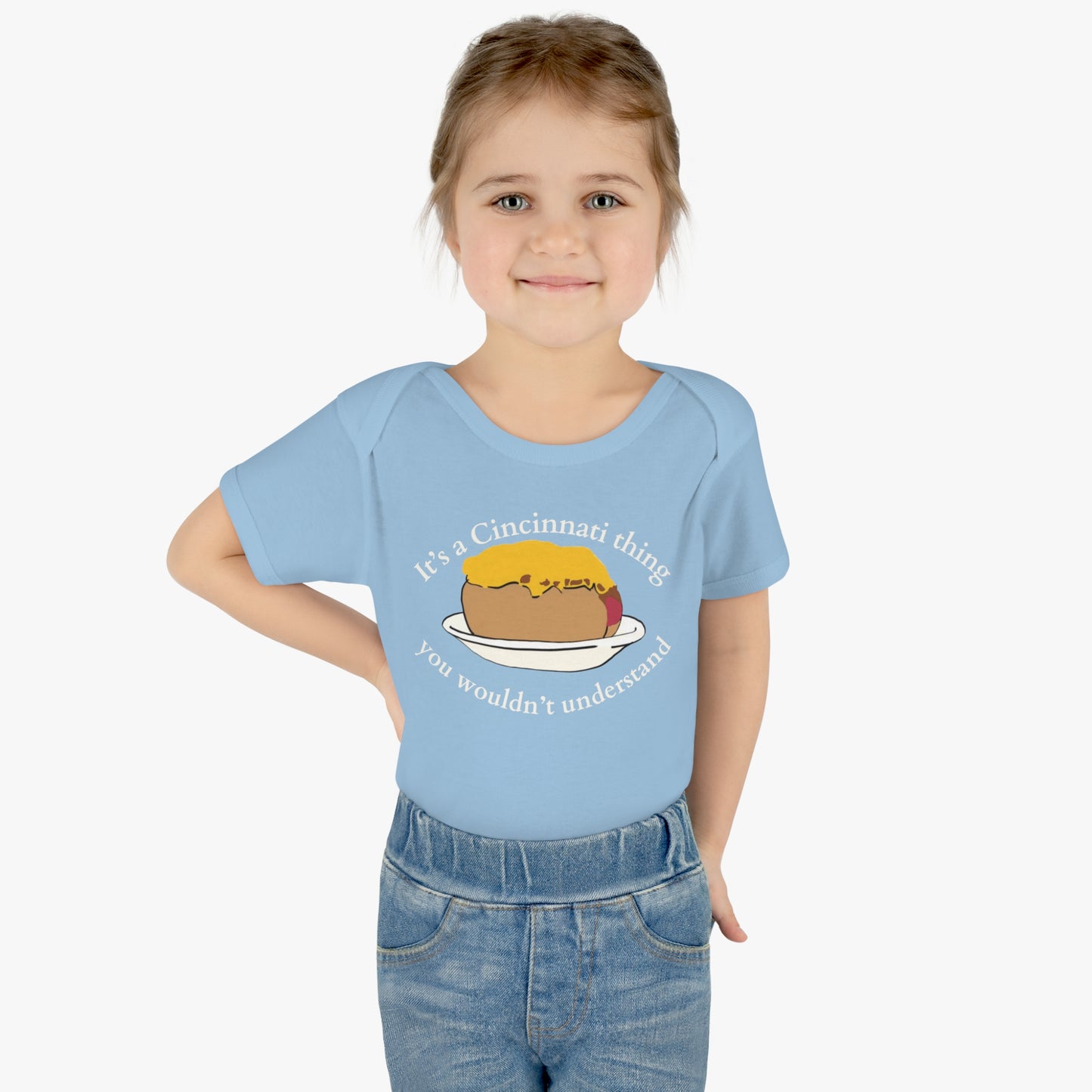 It's a Cincinnati Thing You Wouldn't Understand Cheese Coney Infant Baby Rib Bodysuit