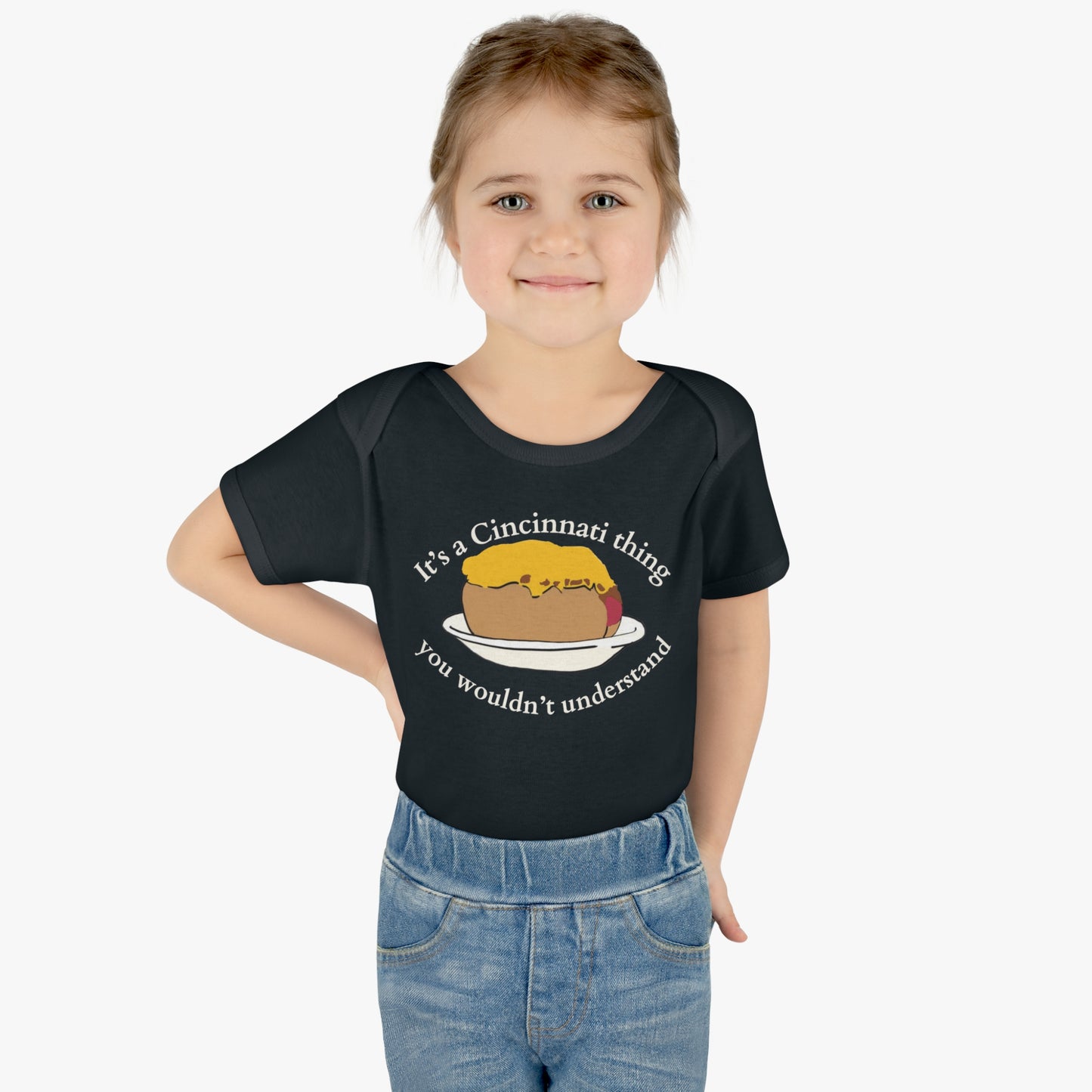 It's a Cincinnati Thing You Wouldn't Understand Cheese Coney Infant Baby Rib Bodysuit