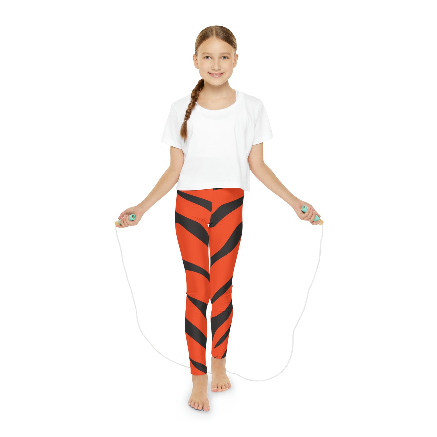 Cincinnati Tiger Stripe Youth Full-Length Leggings