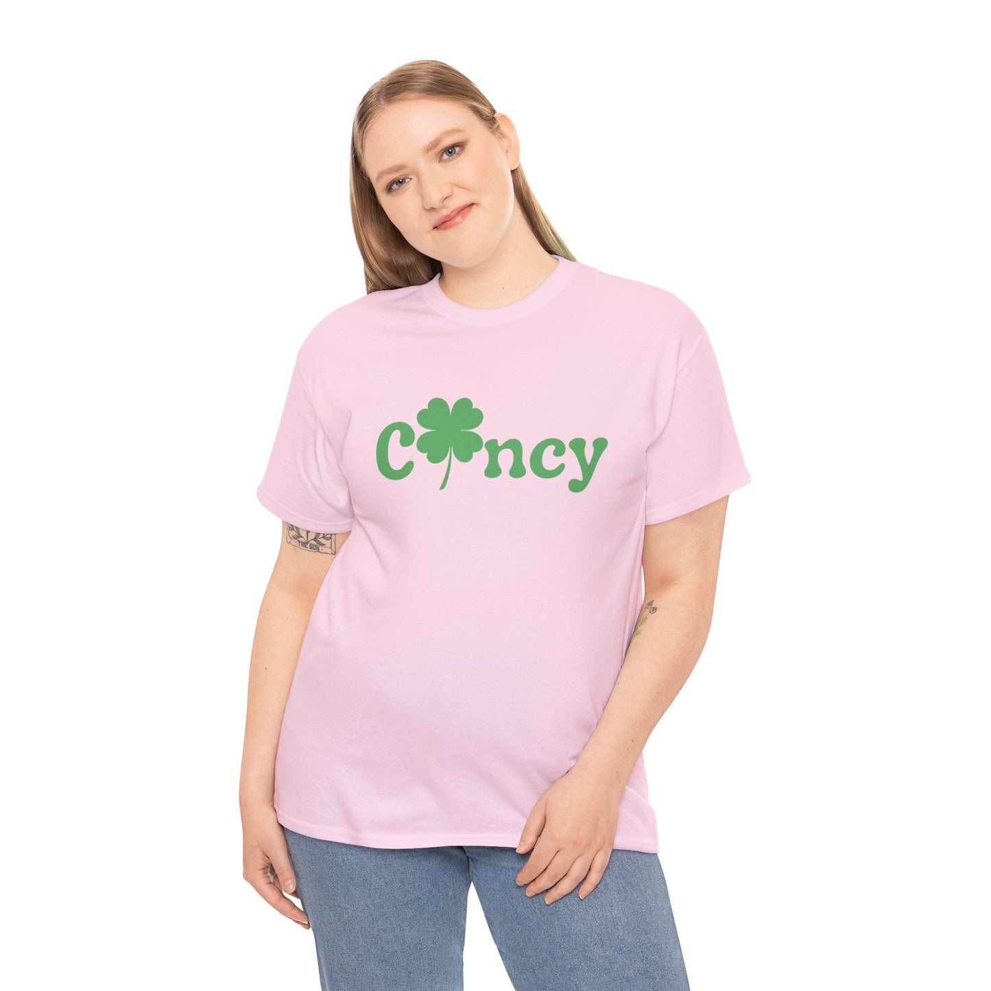 Cincinnati Cincy Clover St. Patrick's Day Unisex Heavy Cotton Tee