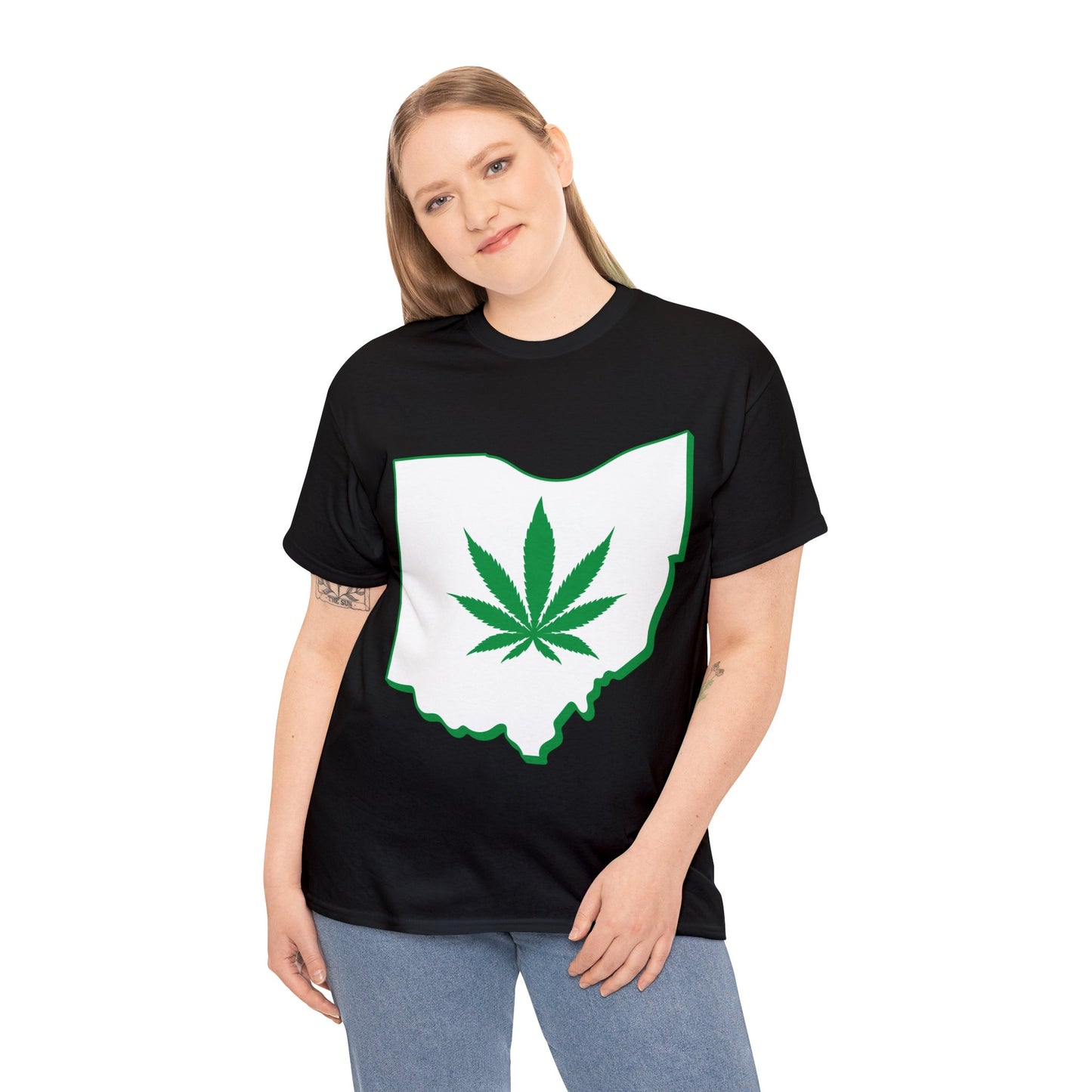 Ohio Marijuana Weed Unisex Heavy Cotton Tee