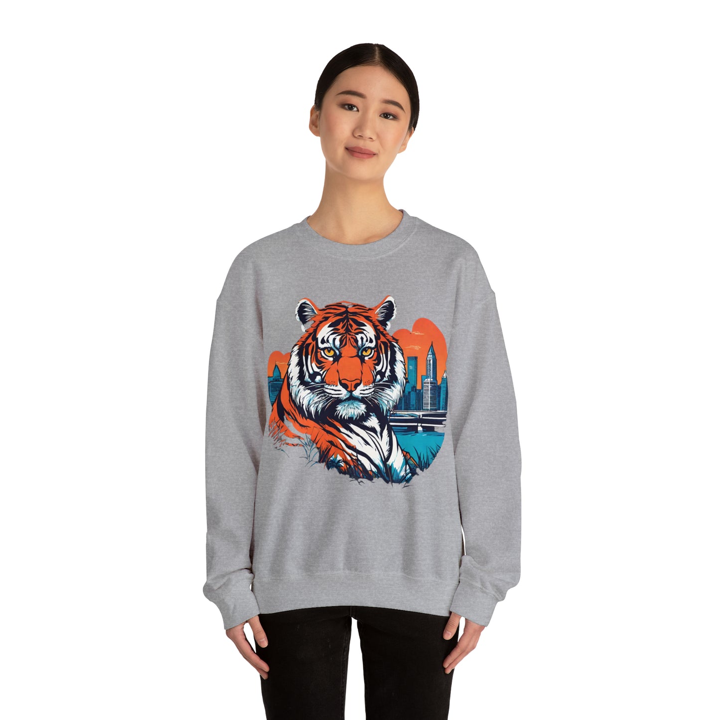 Cincinnati Vice Cincinnati Tiger Cincinnati Bengals Unisex Heavy Blend™ Crewneck Sweatshirt