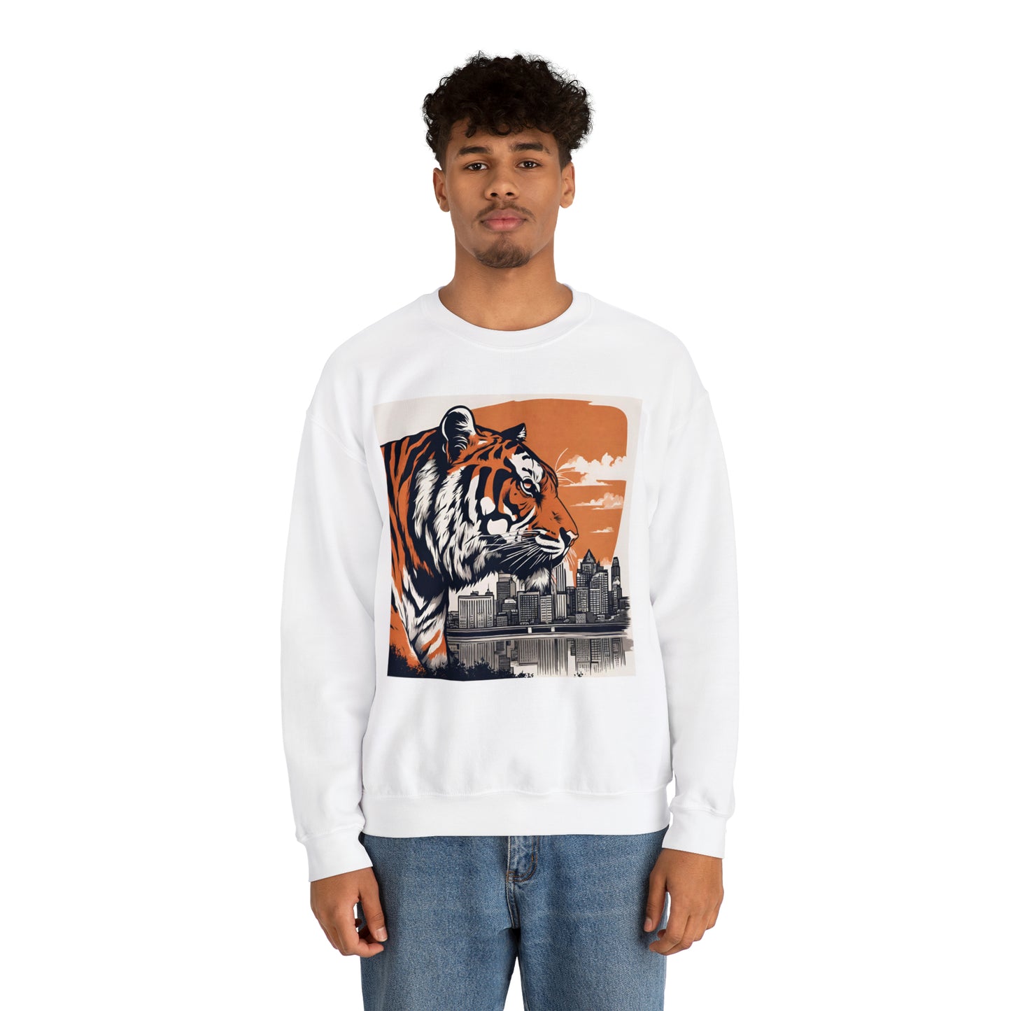 Cincinnati Tiger Cincinnati Bengals Unisex Heavy Blend™ Crewneck Sweatshirt