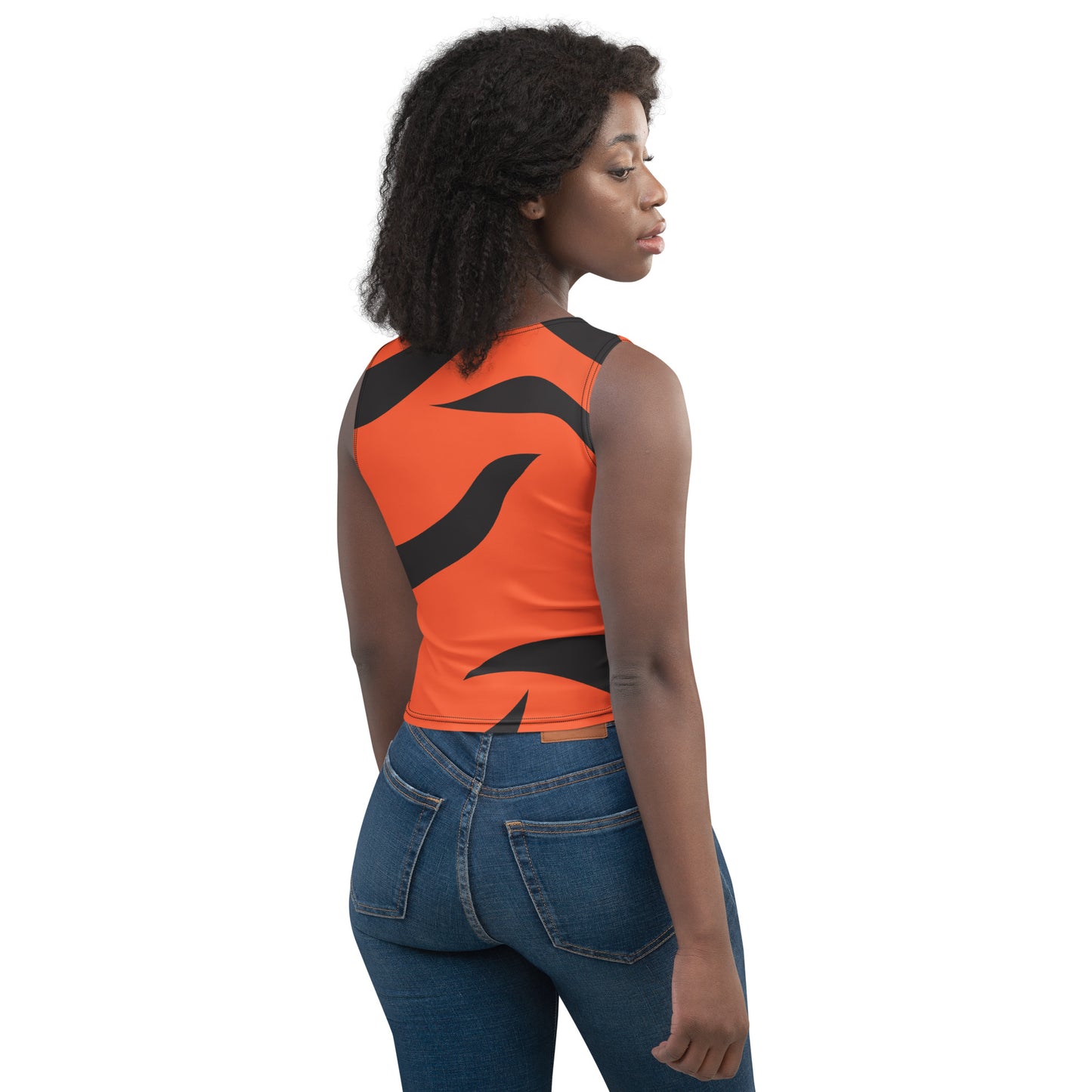 Cincinnati Bengals Tiger Stripe Women's Crop Top