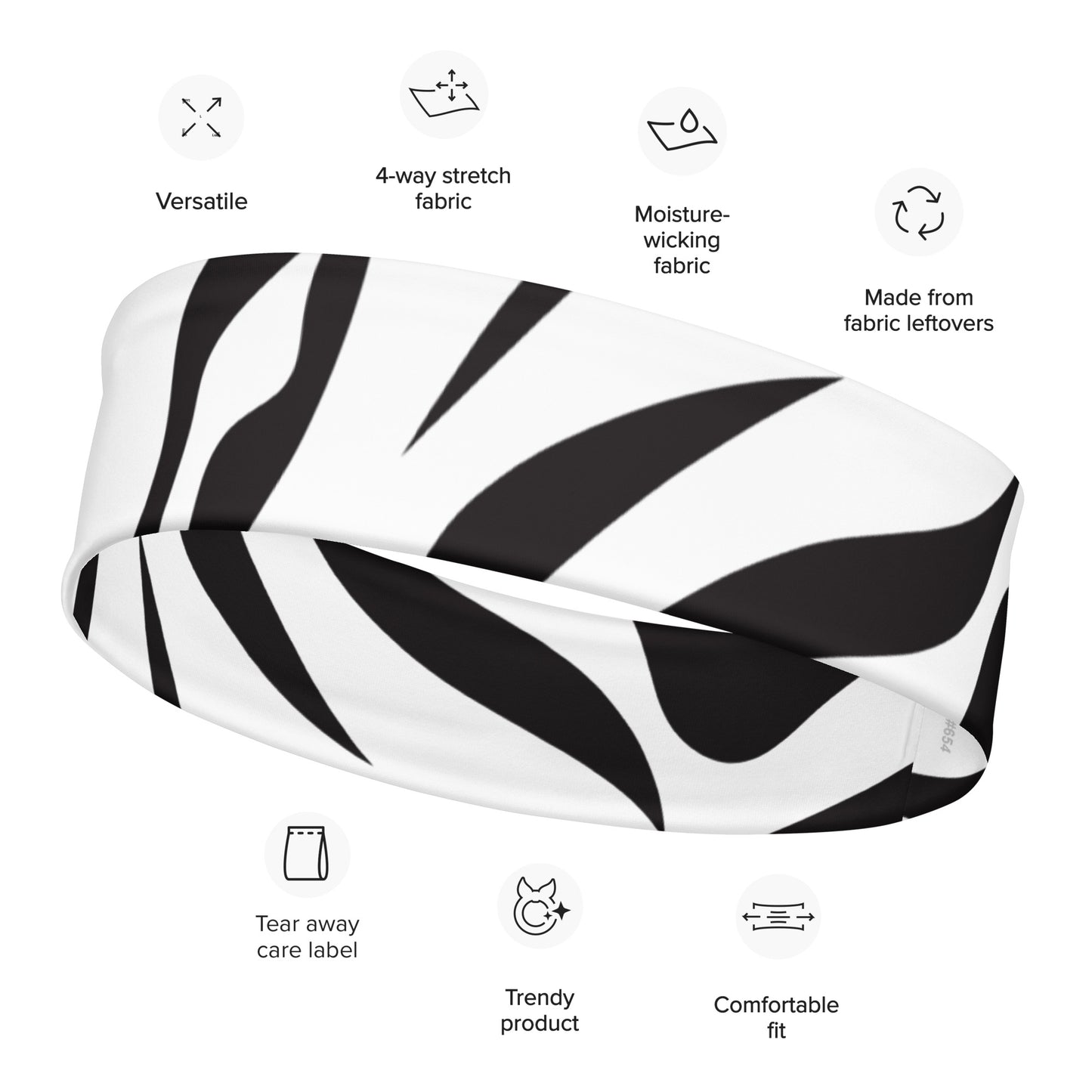 White Tiger Stripe Headband