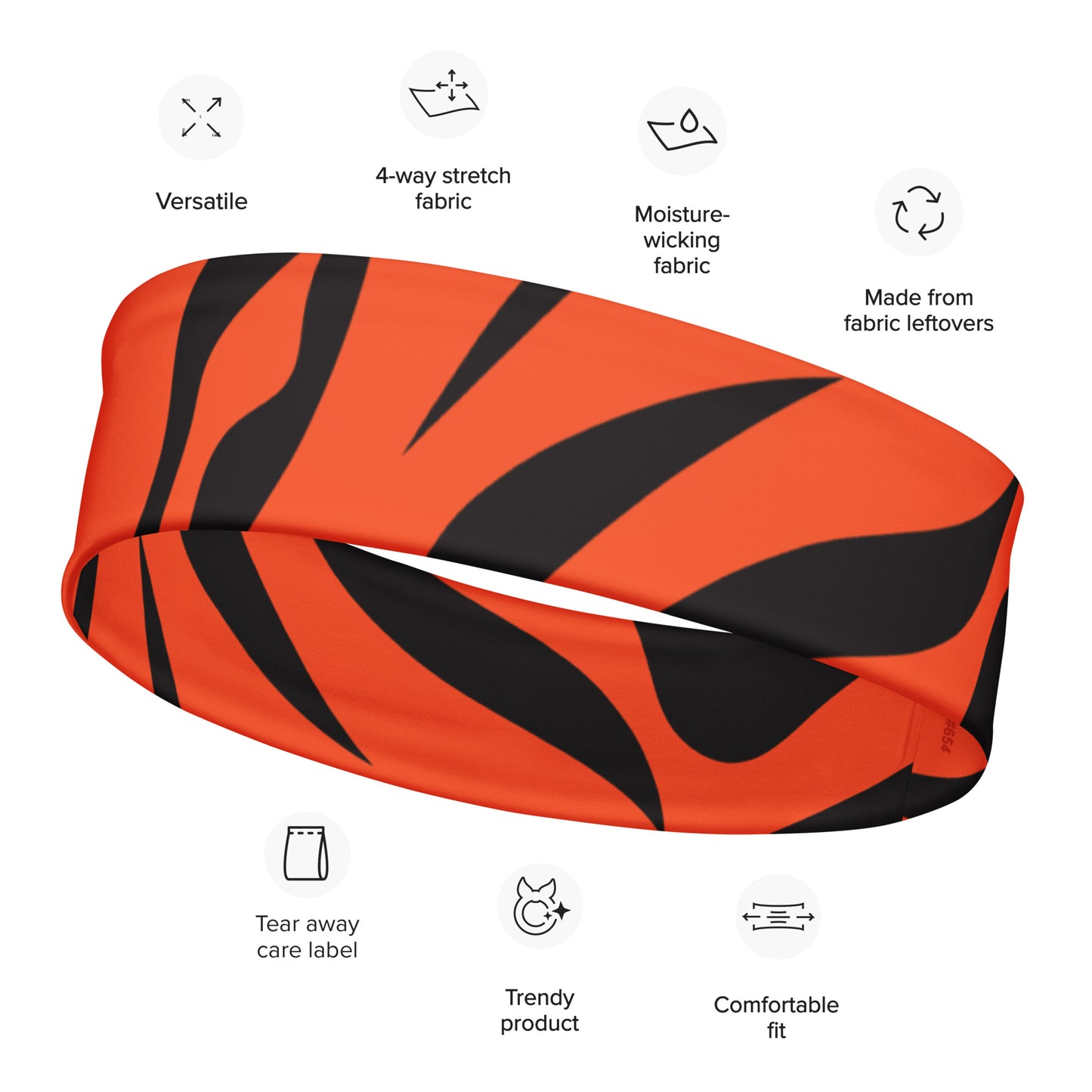 Tiger Stripe Cincinnati Bengals Headband