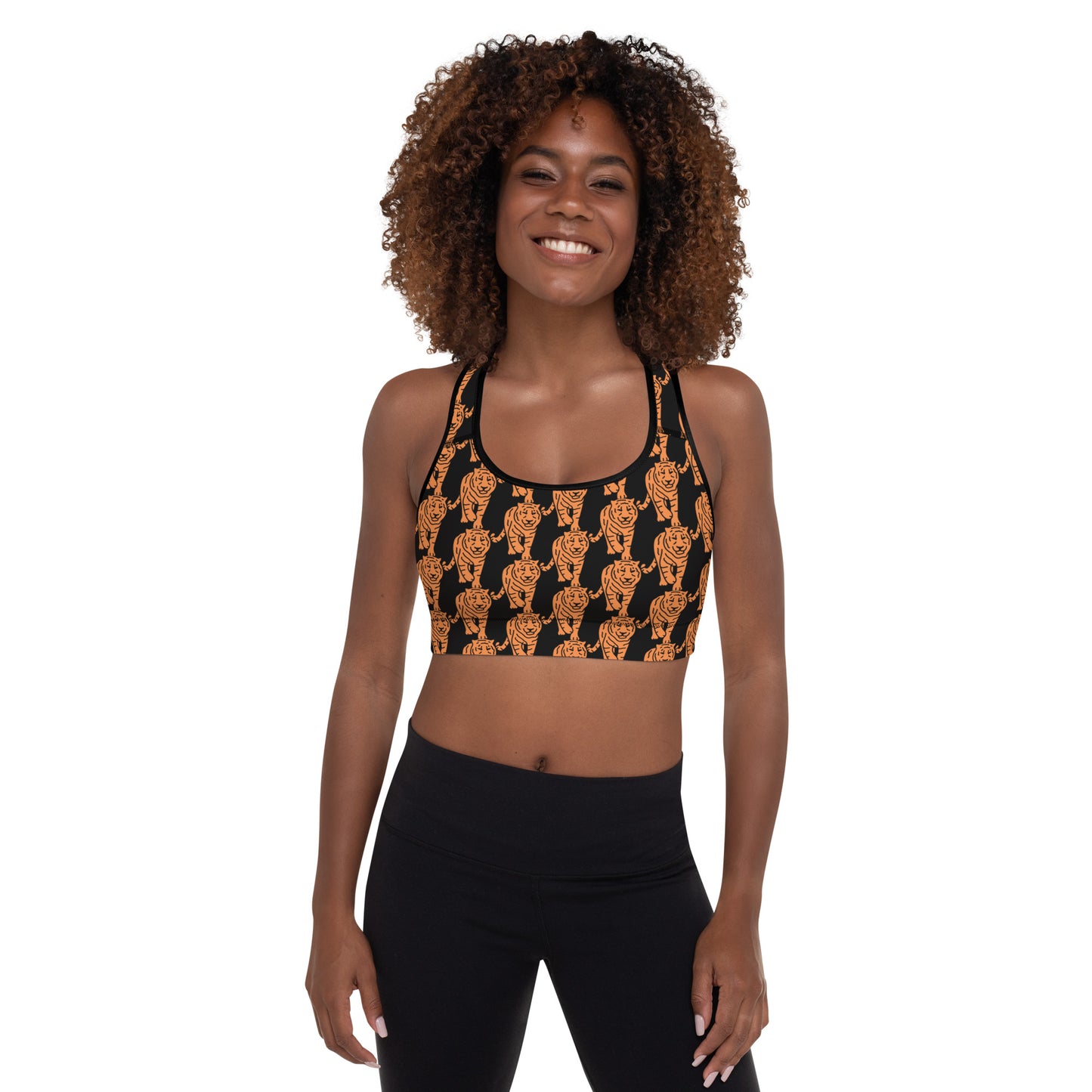 Cincinnati Bengals Tiger Padded Sports Bra