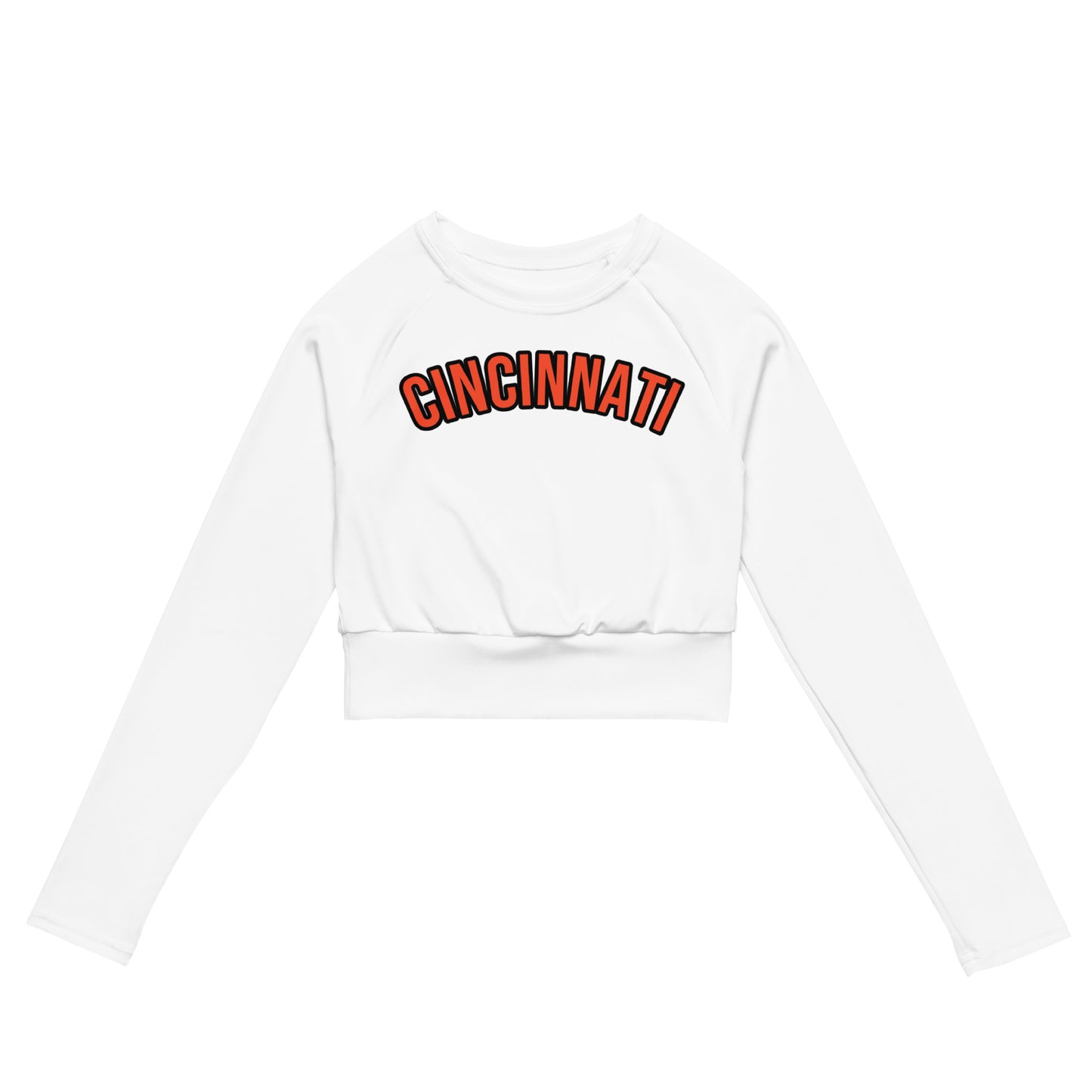 Cincinnati Recycled Long-Sleeve Crop Top