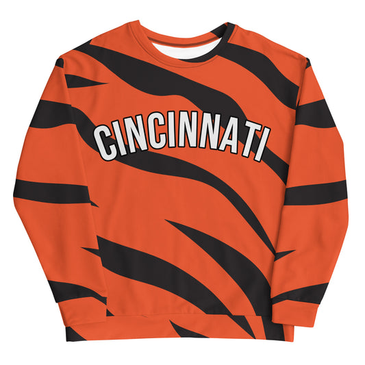 Tiger Stripe Cincinnati Bengals Unisex Sweatshirt