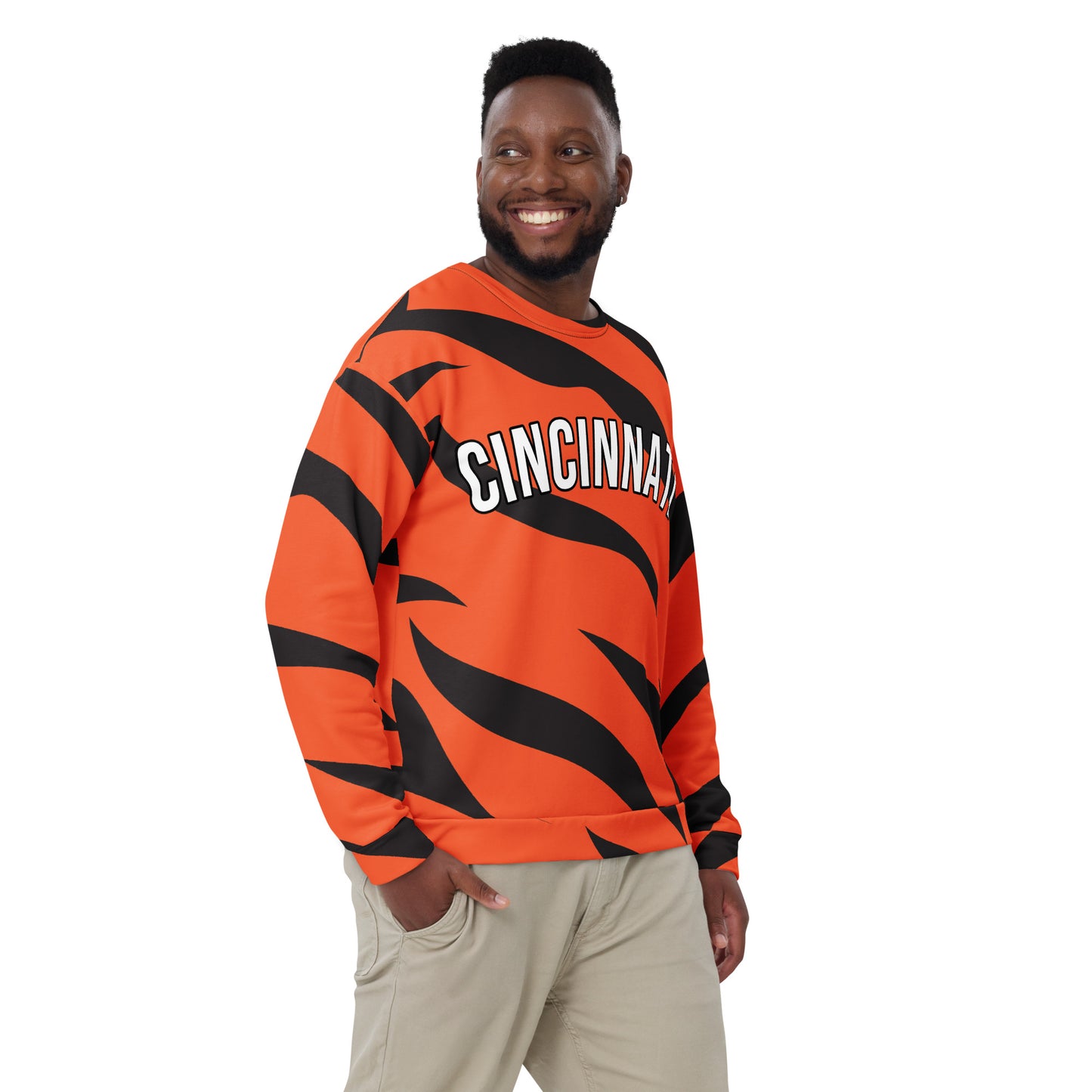 Tiger Stripe Cincinnati Bengals Unisex Sweatshirt