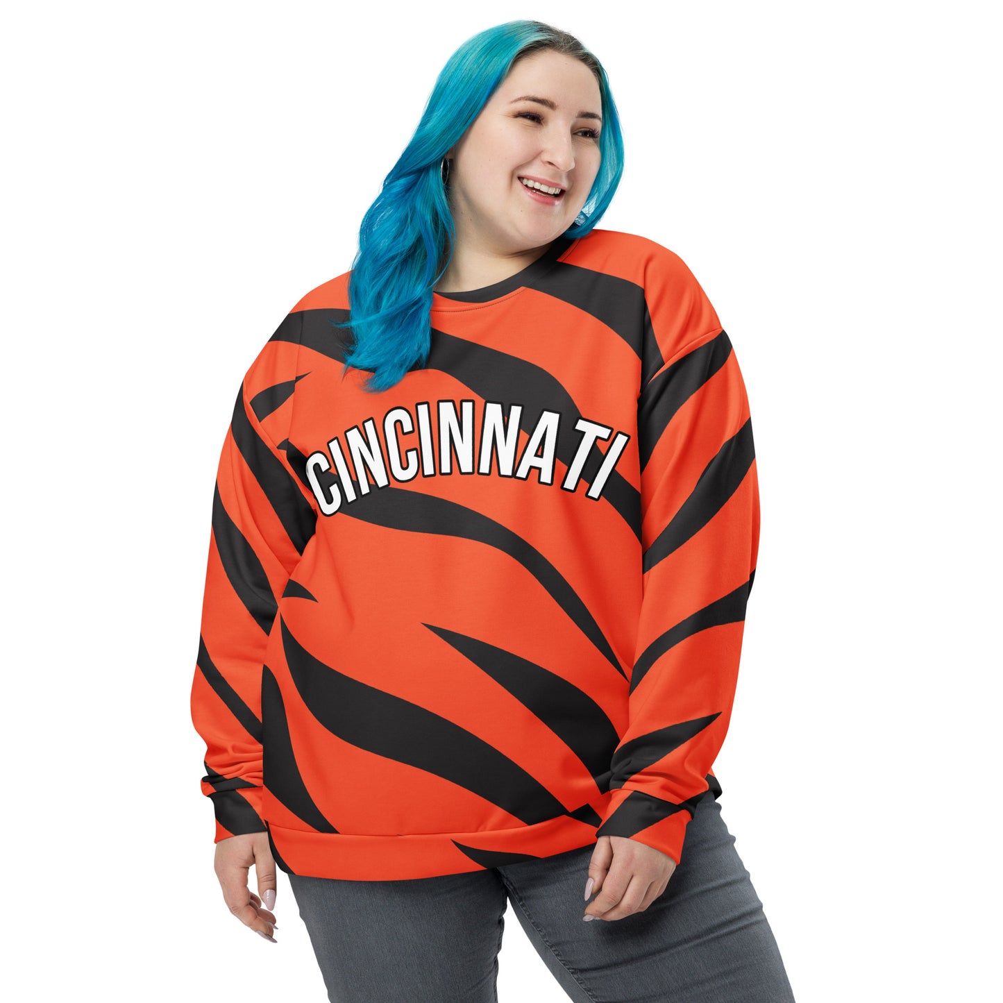 Tiger Stripe Cincinnati Bengals Unisex Sweatshirt