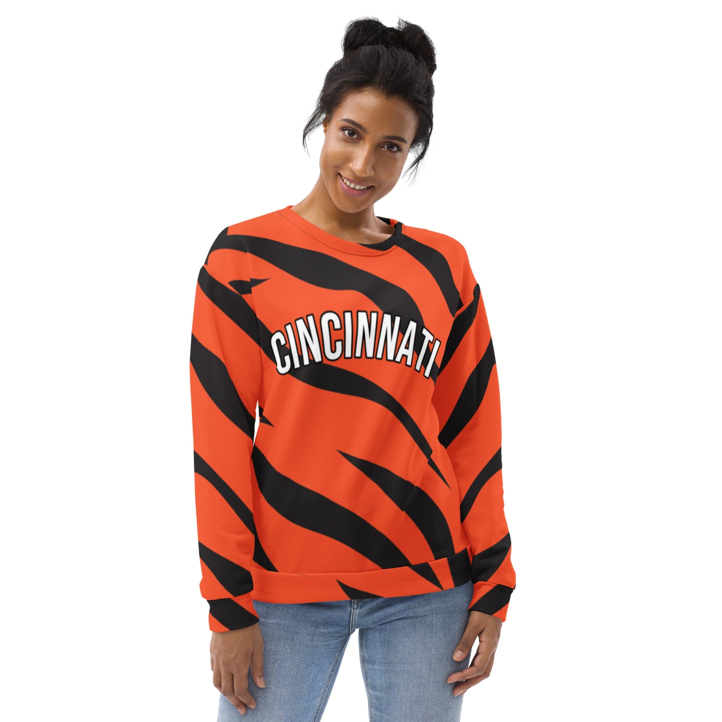 Tiger Stripe Cincinnati Bengals Unisex Sweatshirt