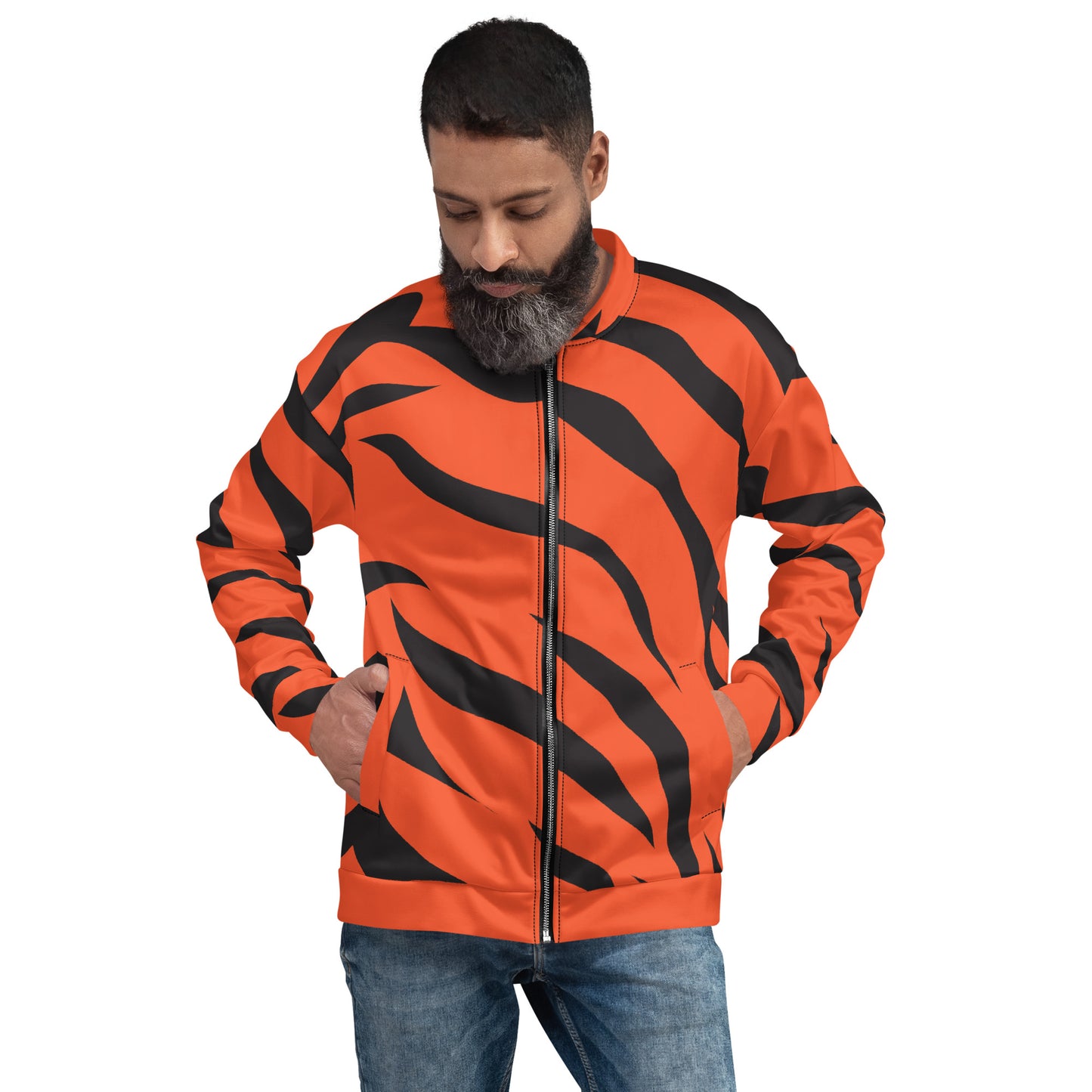 Cincinnati Tiger Stripe Unisex Bomber Jacket