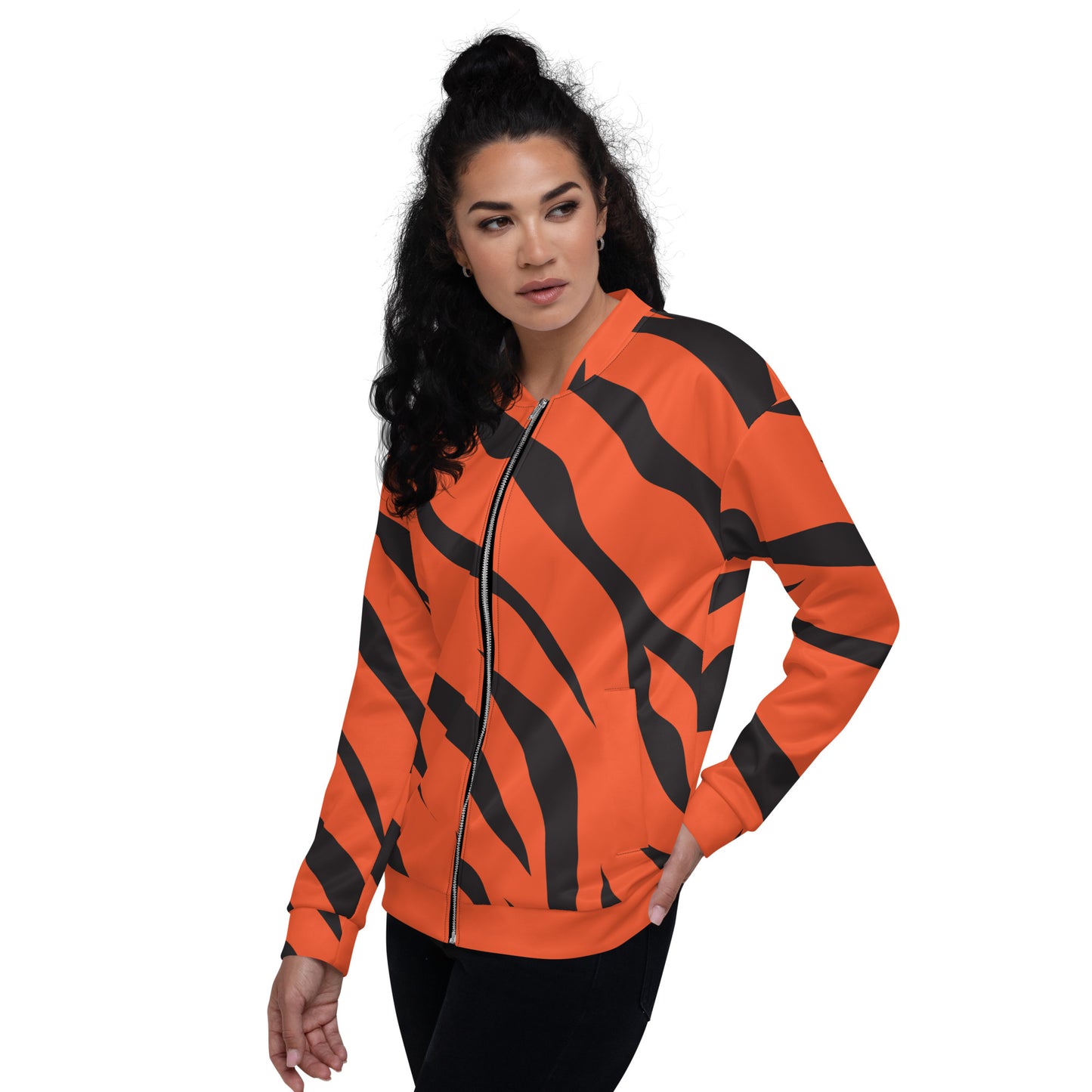 Cincinnati Tiger Stripe Unisex Bomber Jacket