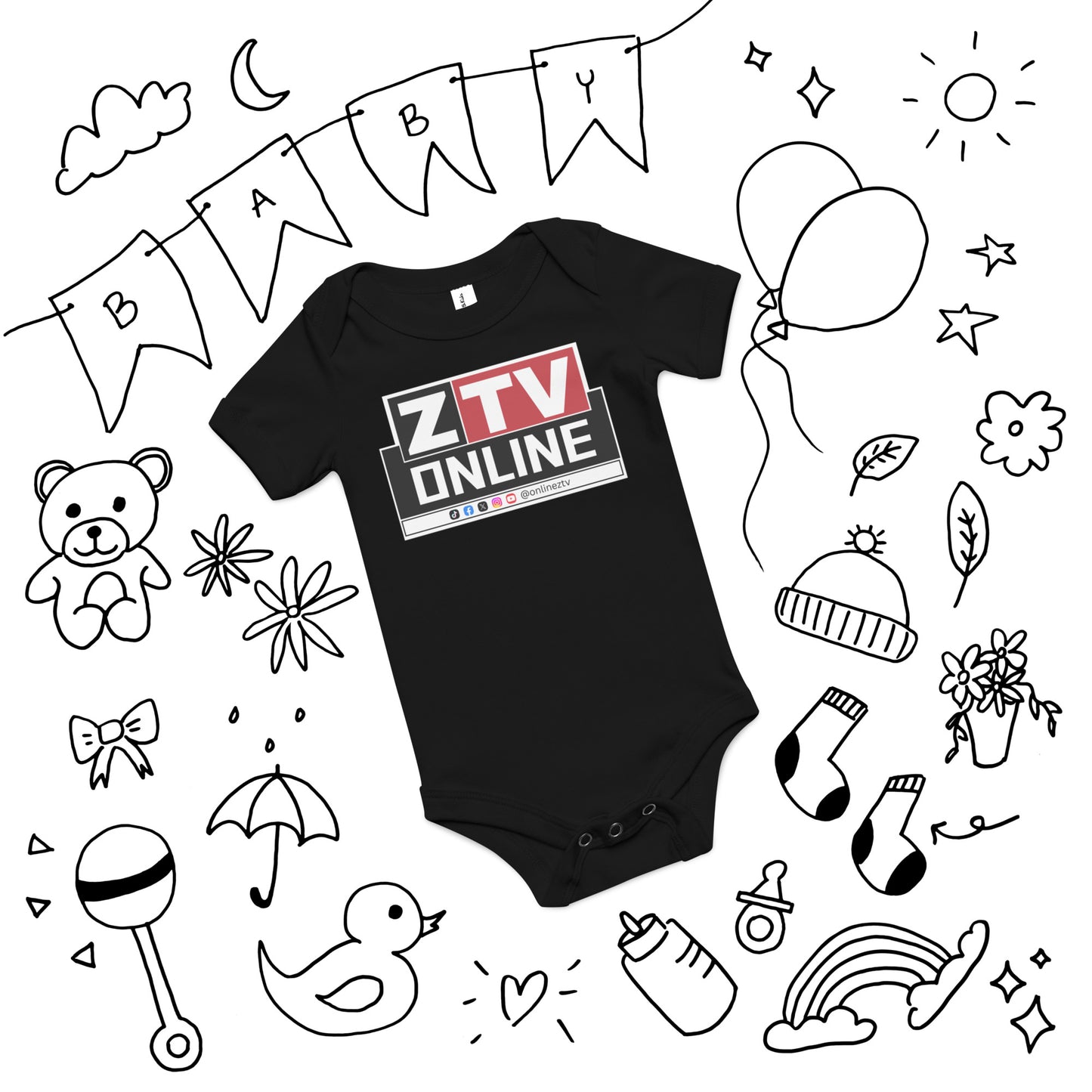 ZTV Online Baby Short Sleeve One Piece