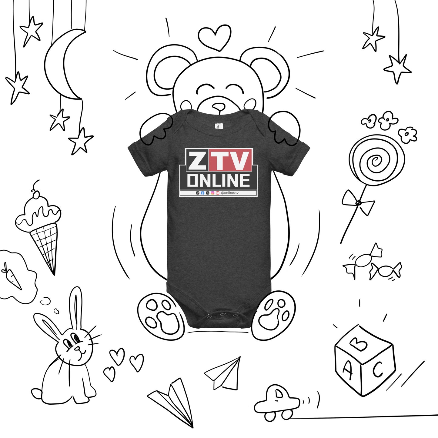 ZTV Online Baby Short Sleeve One Piece