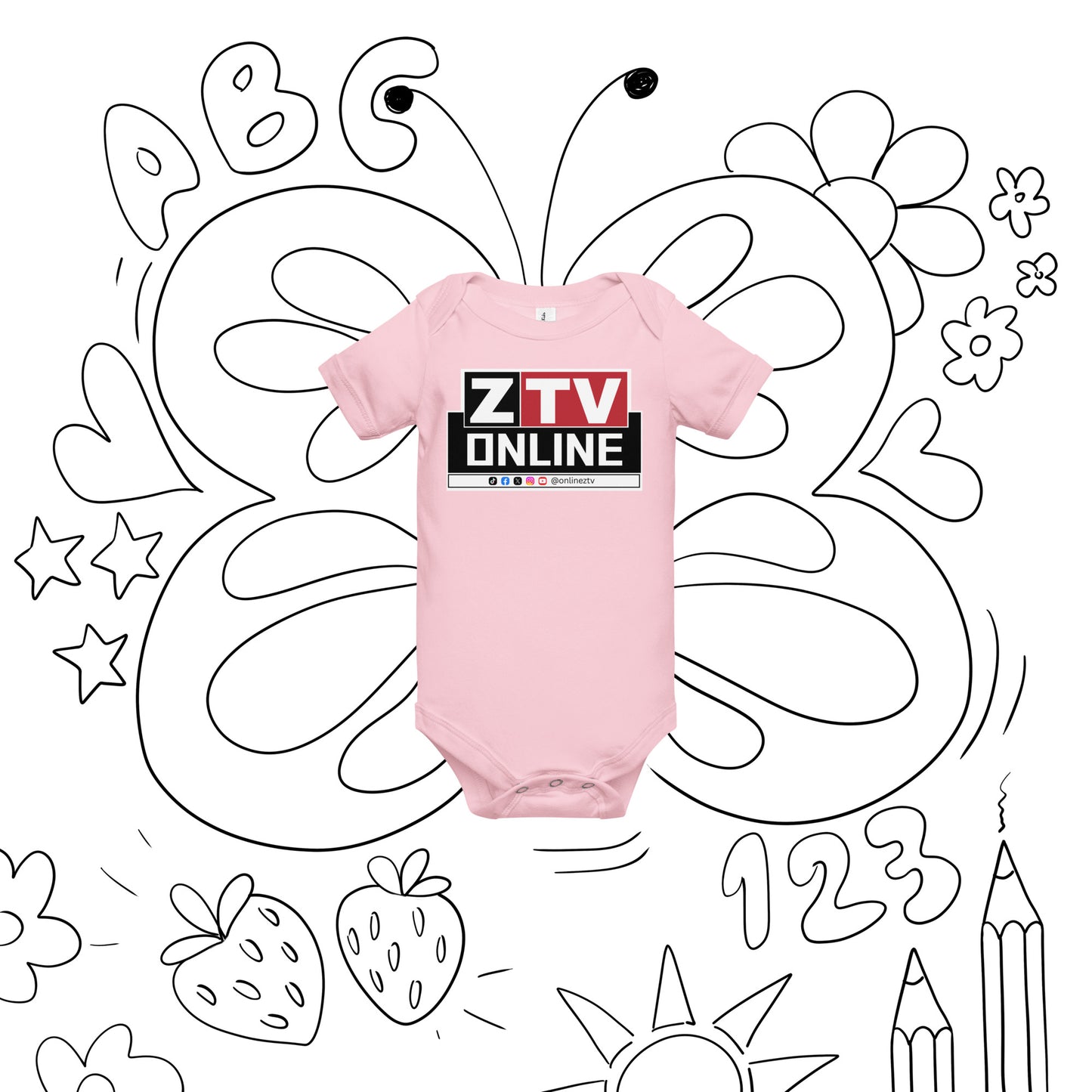 ZTV Online Baby Short Sleeve One Piece