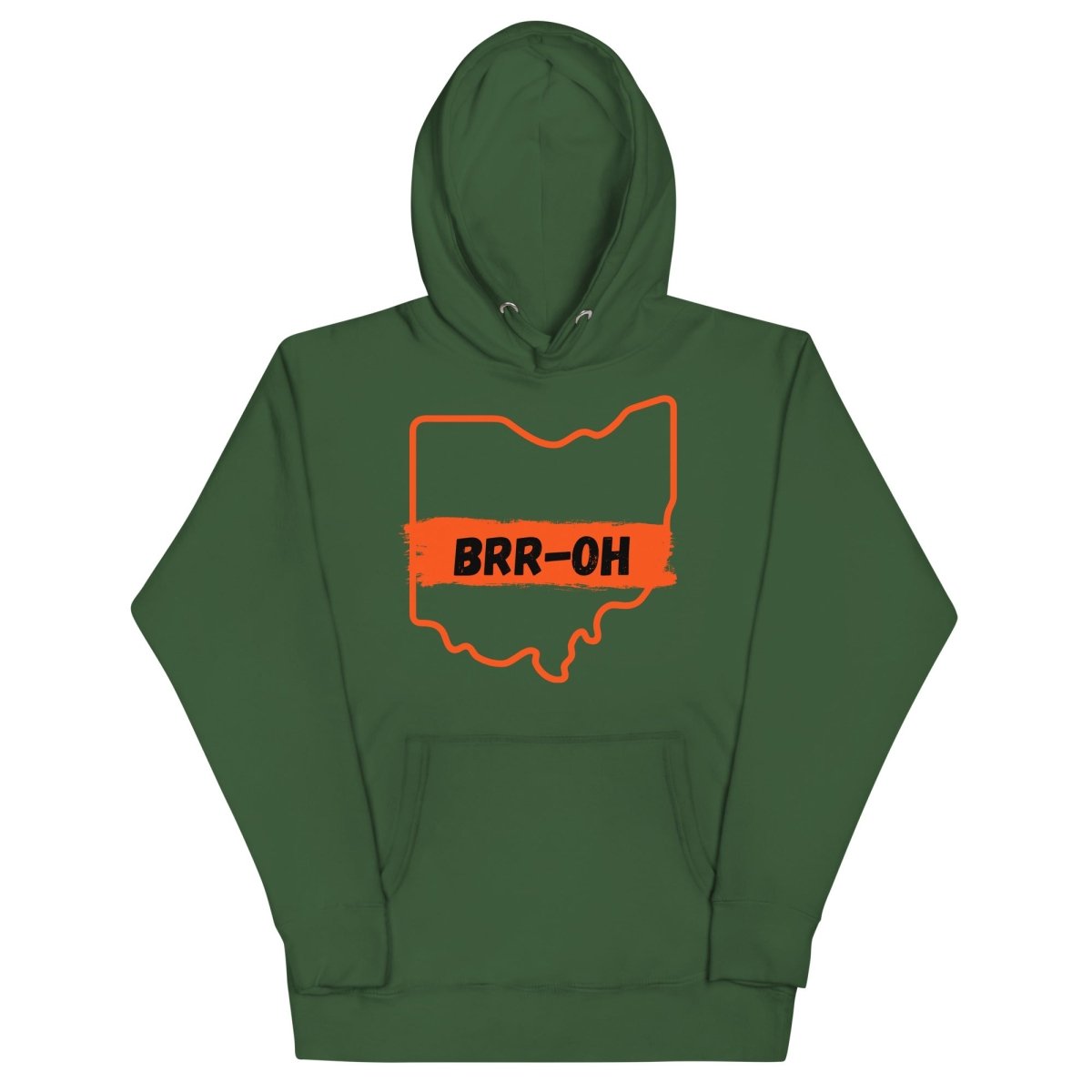 Brr - OH Cincinnati Ohio Unisex Hoodie - Gathered Threds Cincy - 