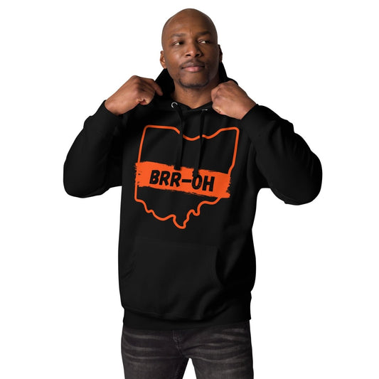 Brr - OH Cincinnati Ohio Unisex Hoodie - Gathered Threds Cincy - 