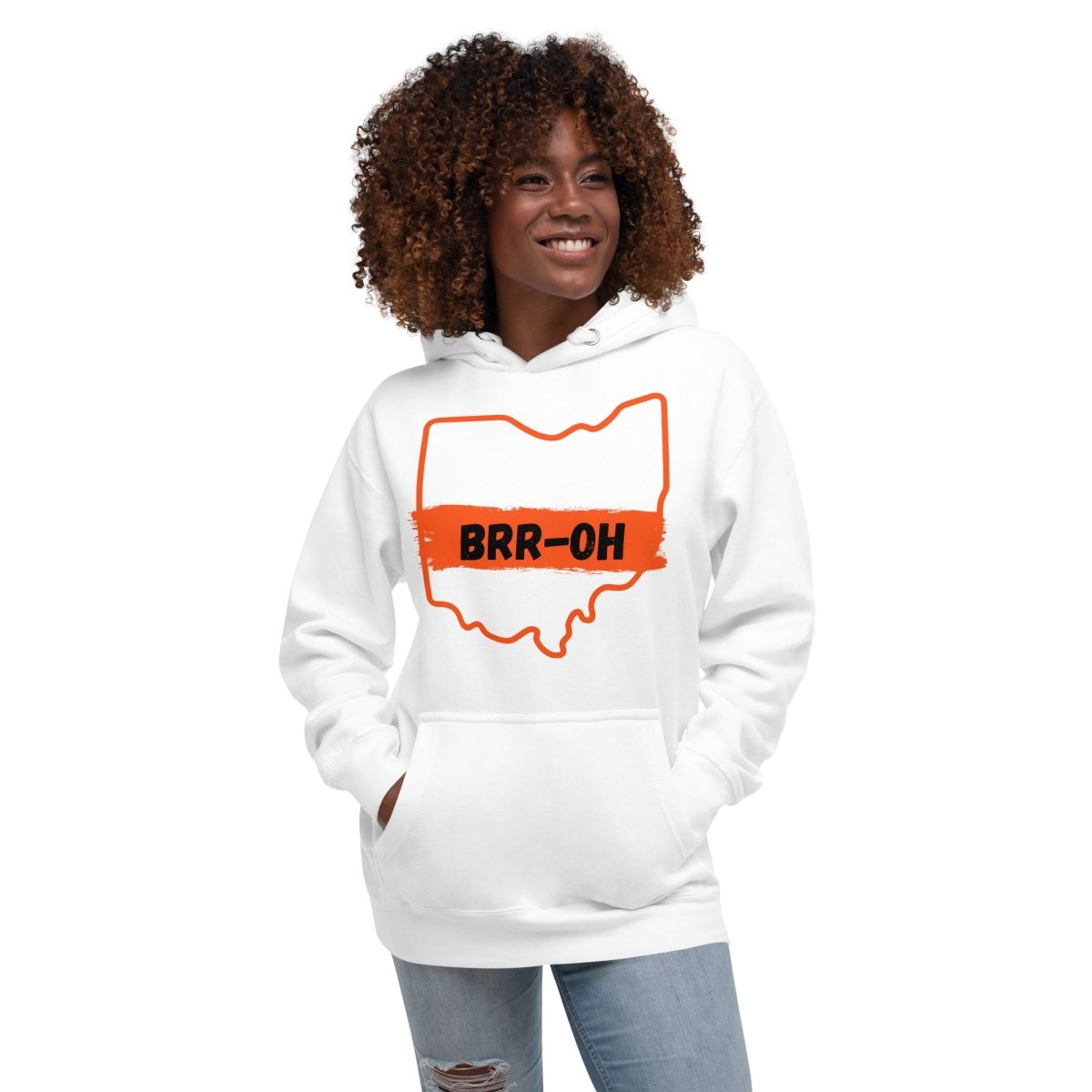 Brr - OH Cincinnati Ohio Unisex Hoodie - Gathered Threds Cincy - 