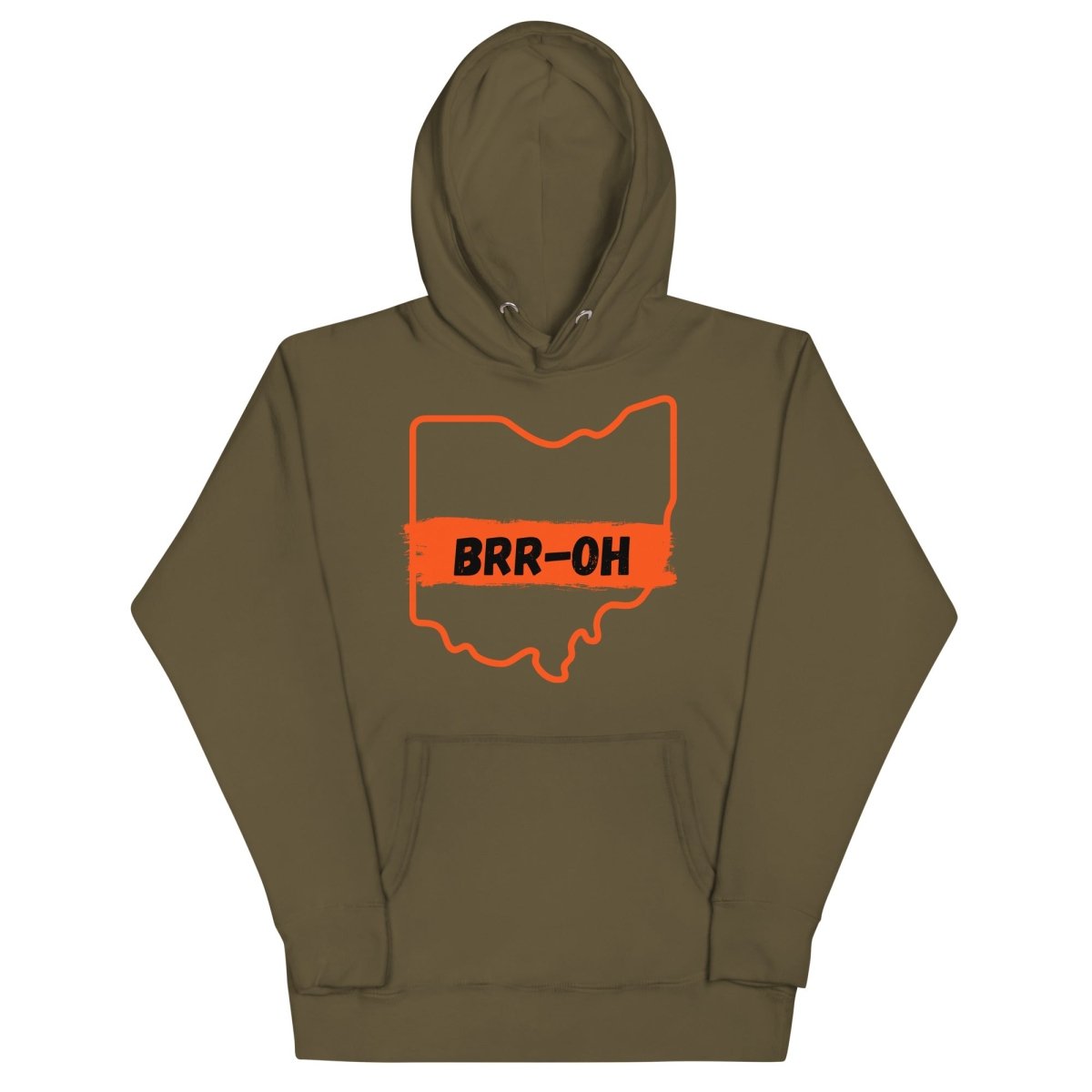 Brr - OH Cincinnati Ohio Unisex Hoodie - Gathered Threds Cincy - 