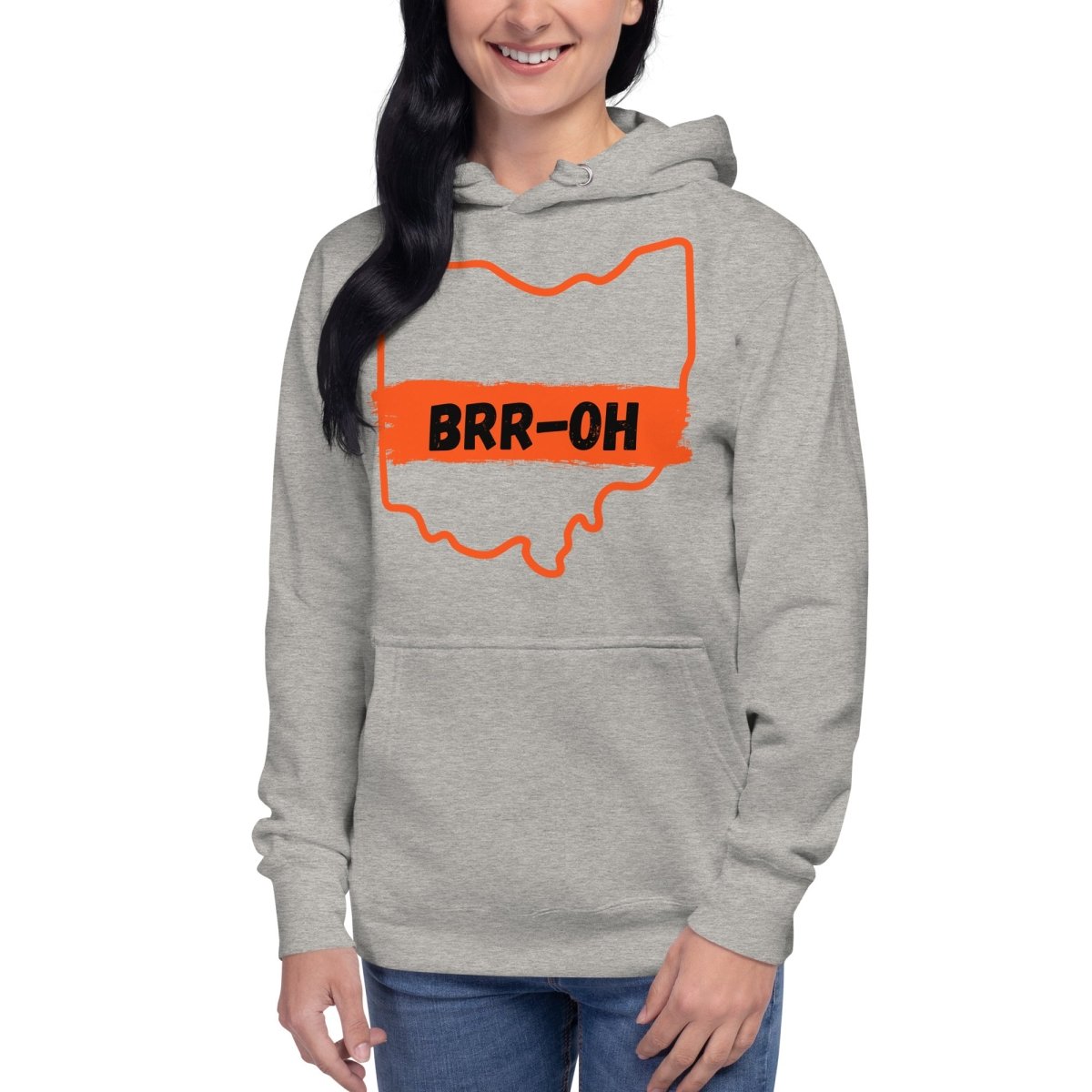 Brr - OH Cincinnati Ohio Unisex Hoodie - Gathered Threds Cincy - 