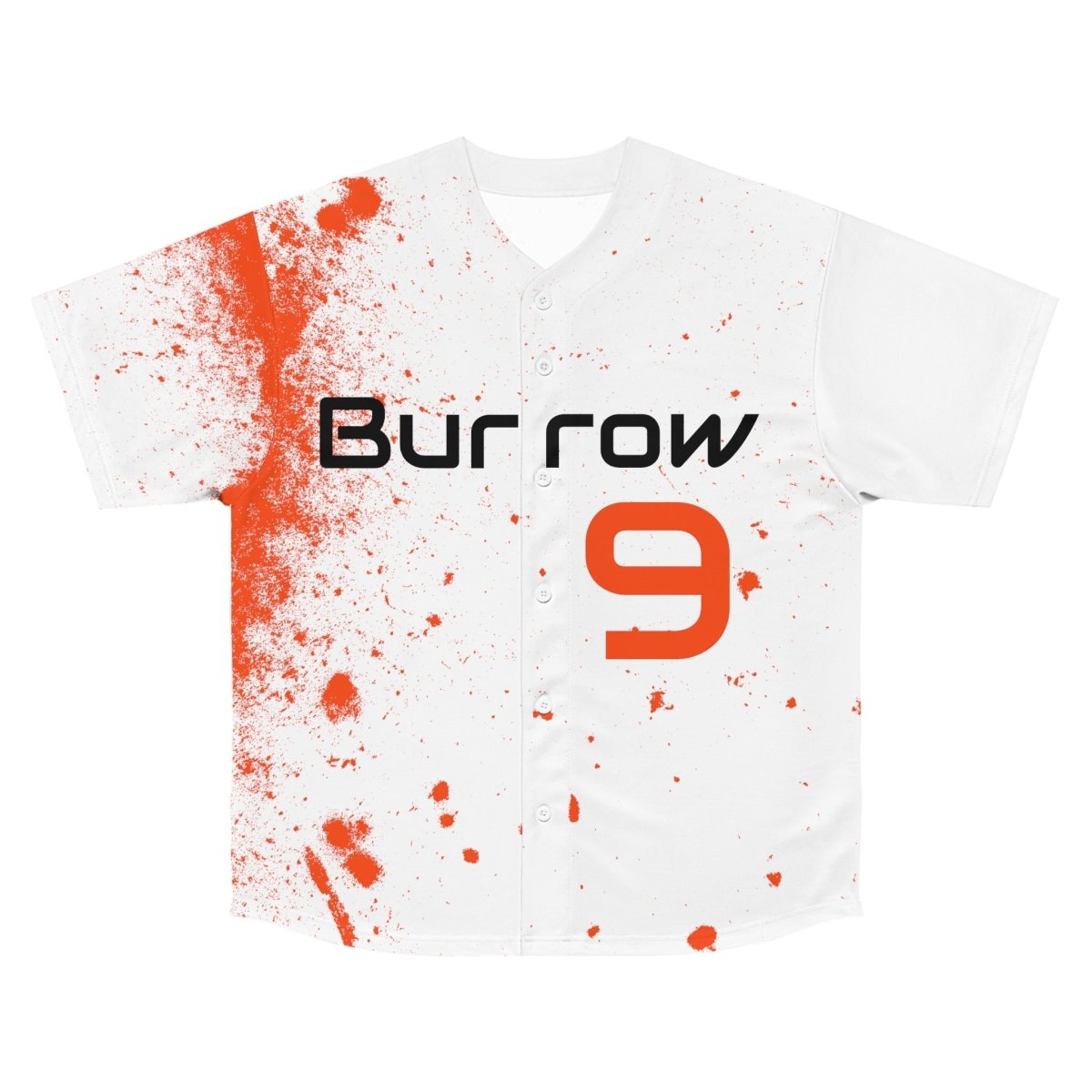 Burrow Splatter Cincinnati Bengals Men's Baseball Jersey - Gathered Threds Cincy - All Over Prints