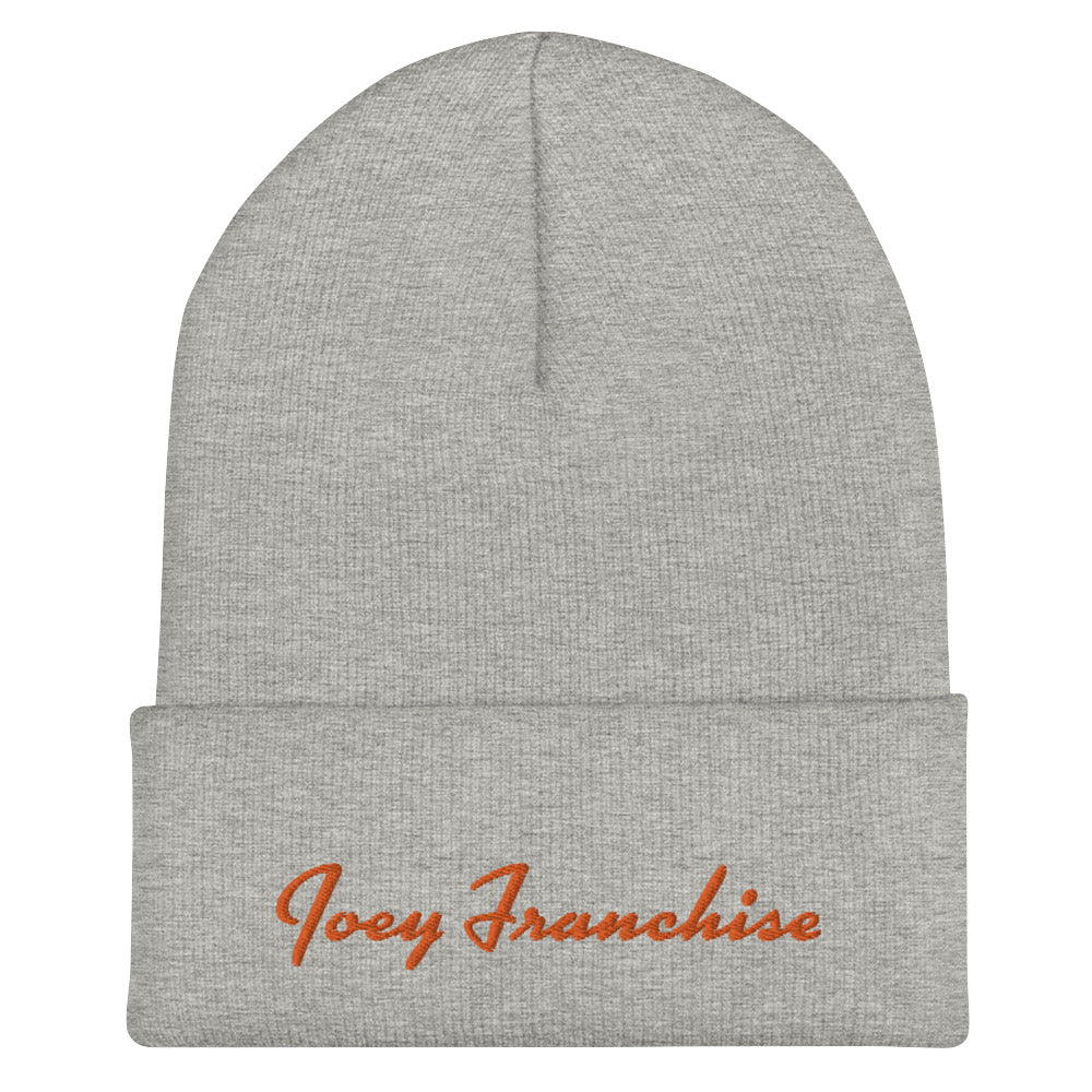 Cincinnati Bengals Joe Burrow Joey Franchise Cuffed Beanie - Gathered Threds Cincy - 