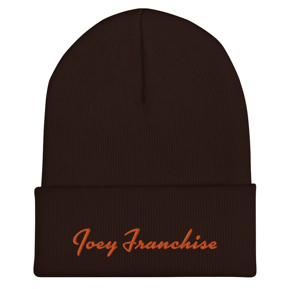 Cincinnati Bengals Joe Burrow Joey Franchise Cuffed Beanie - Gathered Threds Cincy - 