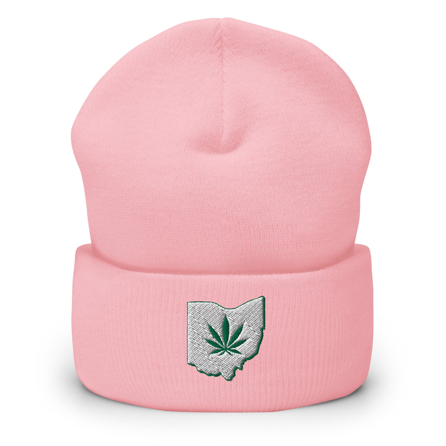 Ohio Marijuana Weed Leaf Cuffed Beanie