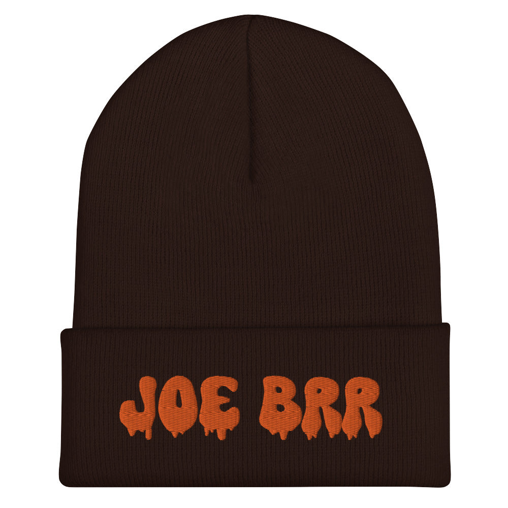 Melting Dripping Joe Brr Joe Burrow Cincinnati Bengals Cuffed Beanie