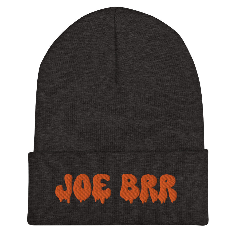 Melting Dripping Joe Brr Joe Burrow Cincinnati Bengals Cuffed Beanie