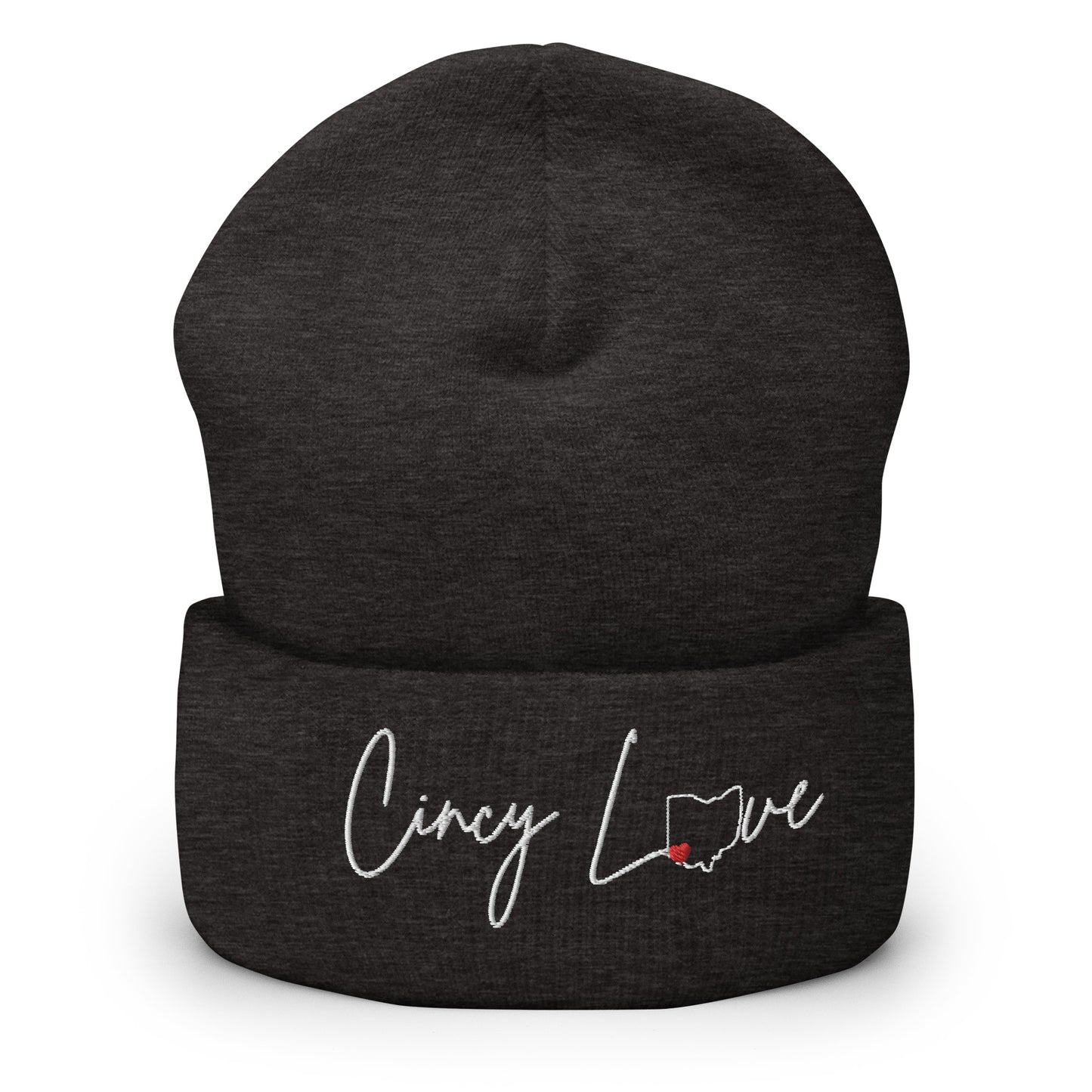 Cincy Love Cincinnati Valentines Day Cuffed Beanie