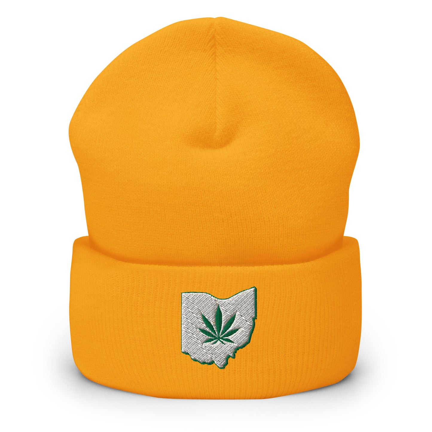 Ohio Marijuana Weed Leaf Cuffed Beanie