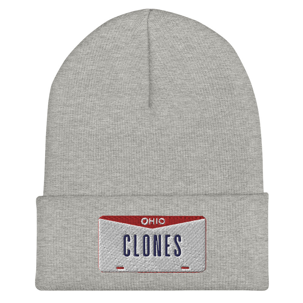 Clones Ohio License Plate Cuffed Beanie