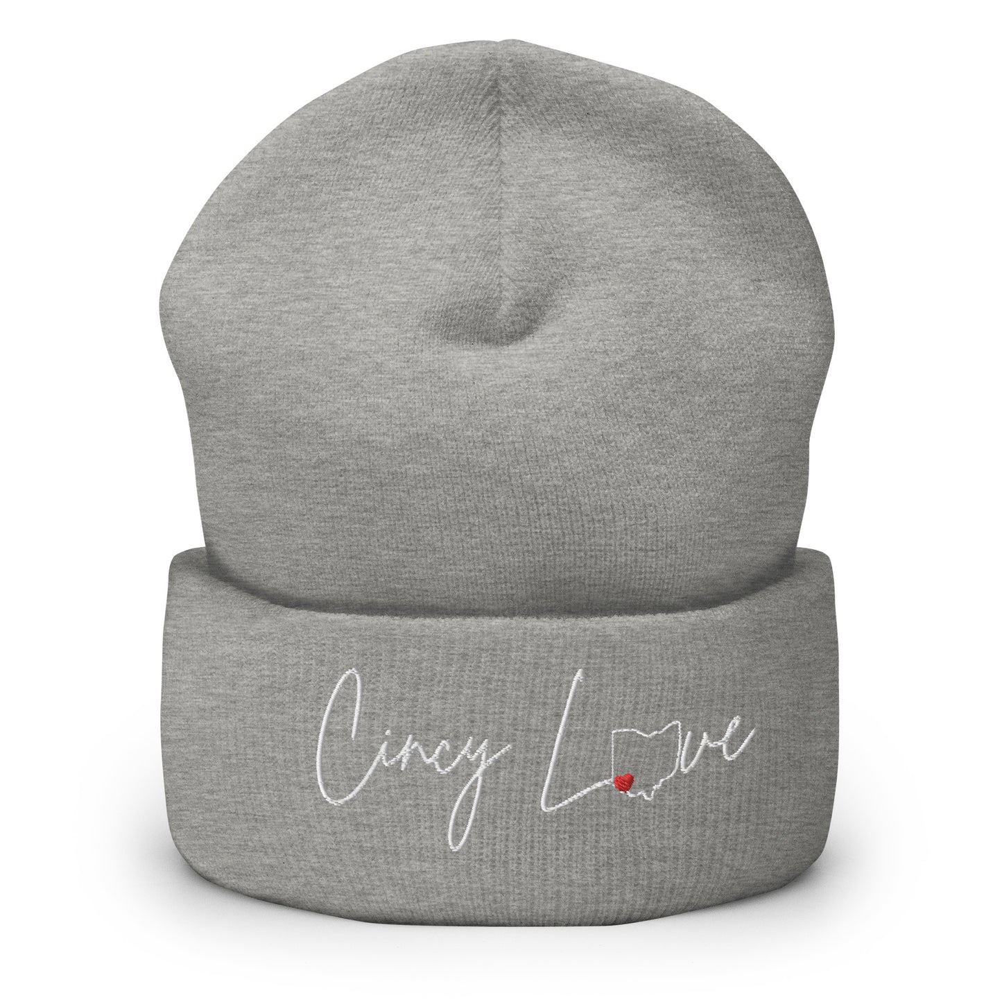 Cincy Love Cincinnati Valentines Day Cuffed Beanie