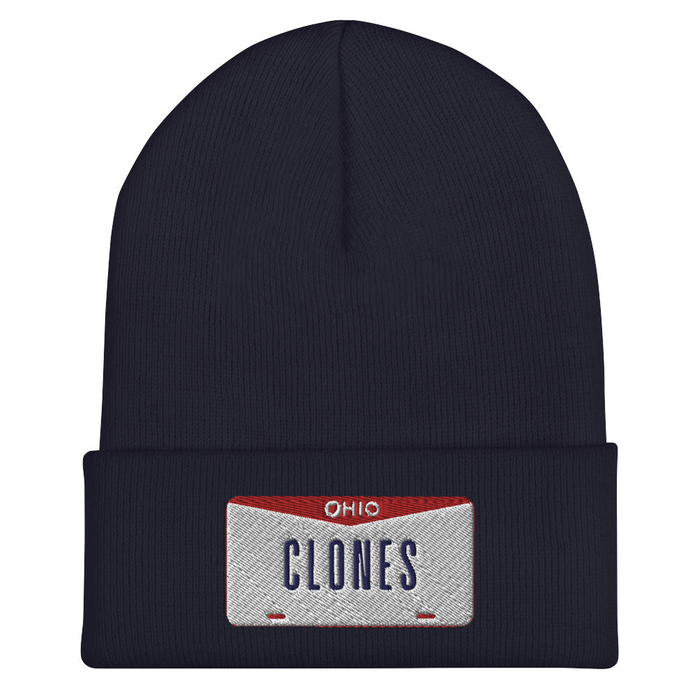 Clones Ohio License Plate Cuffed Beanie