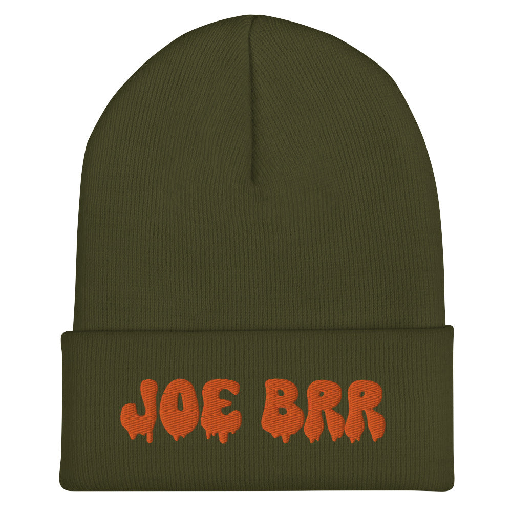 Melting Dripping Joe Brr Joe Burrow Cincinnati Bengals Cuffed Beanie