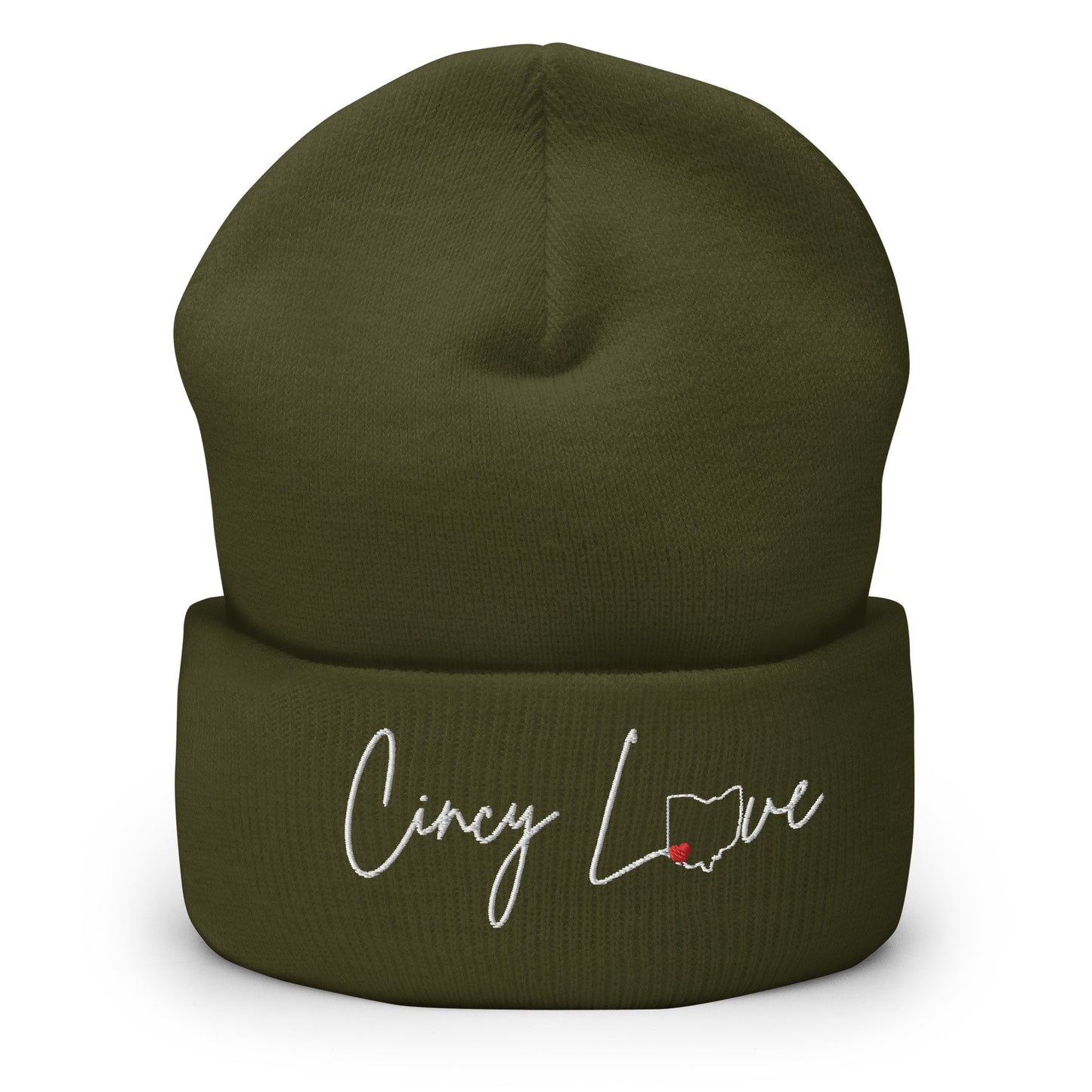 Cincy Love Cincinnati Valentines Day Cuffed Beanie