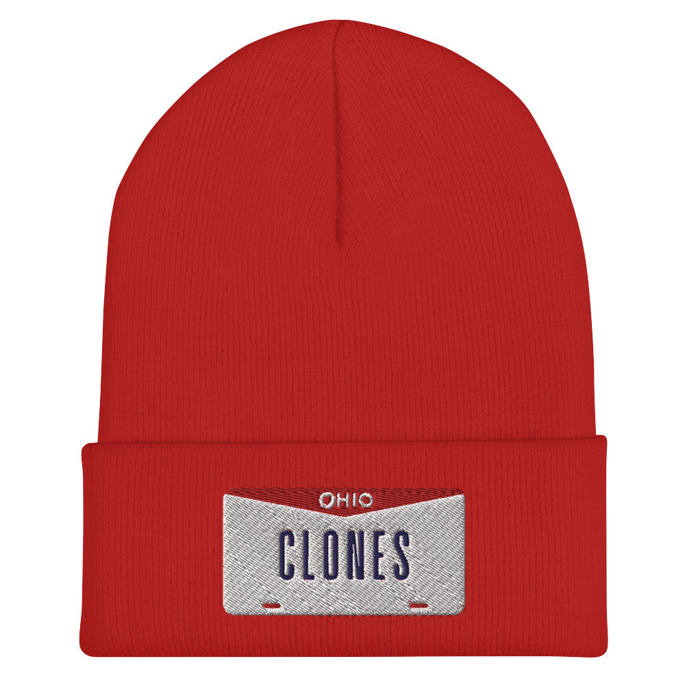 Clones Ohio License Plate Cuffed Beanie