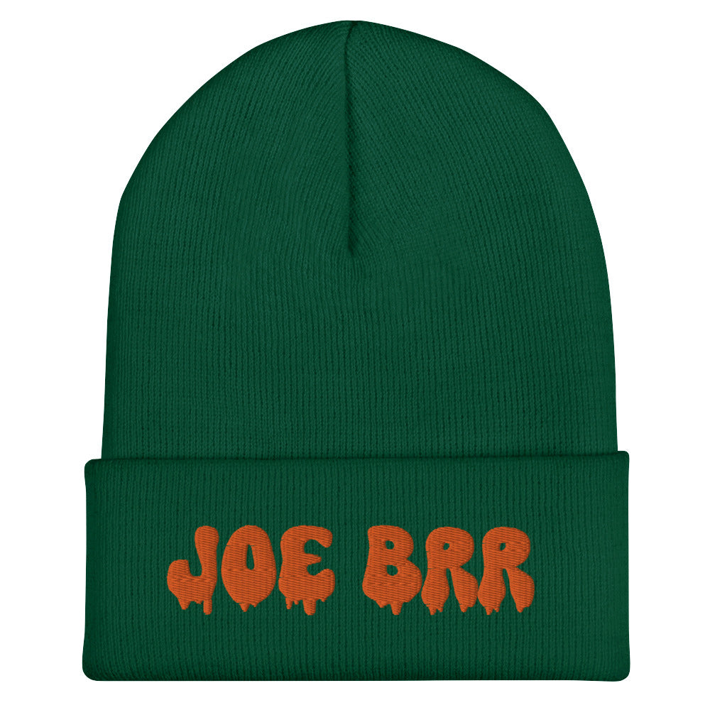 Melting Dripping Joe Brr Joe Burrow Cincinnati Bengals Cuffed Beanie