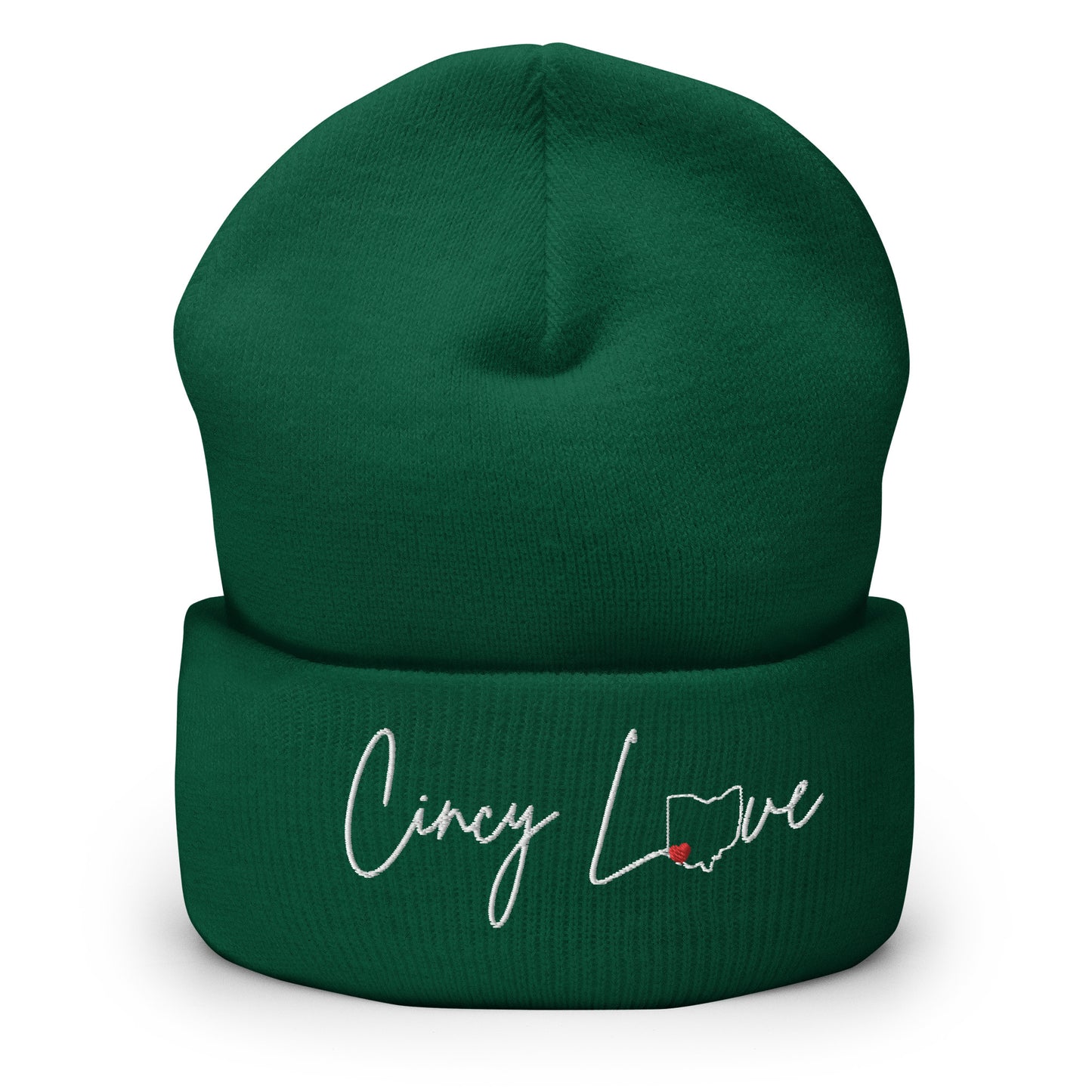 Cincy Love Cincinnati Valentines Day Cuffed Beanie