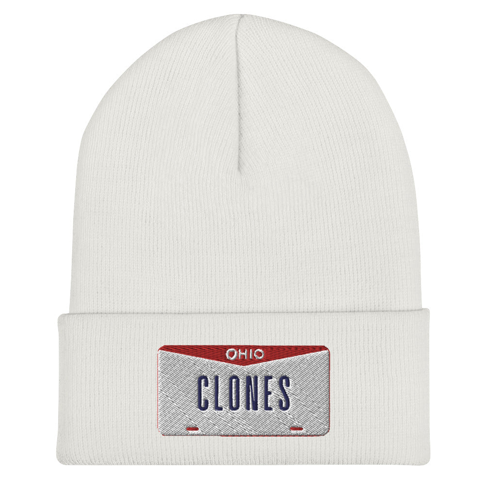 Clones Ohio License Plate Cuffed Beanie