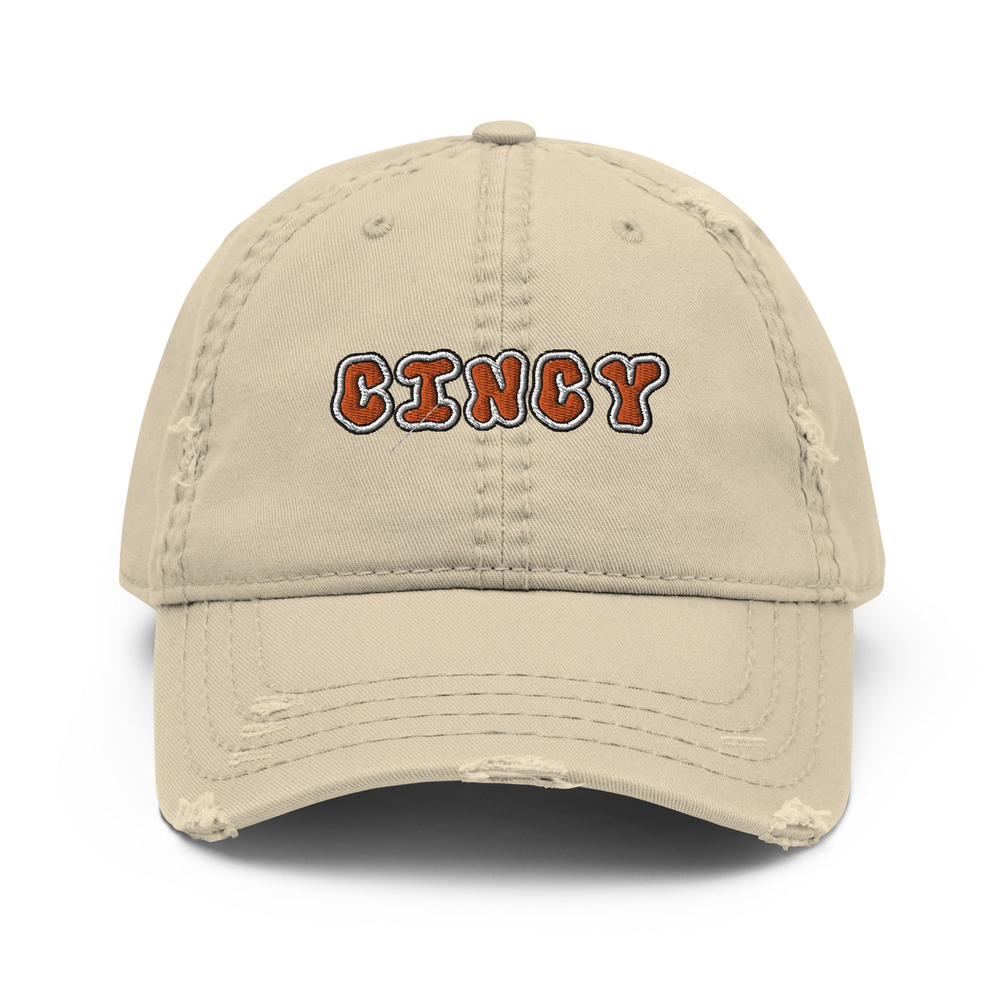 Spooky Cincy Cincinnati Distressed Dad Hat