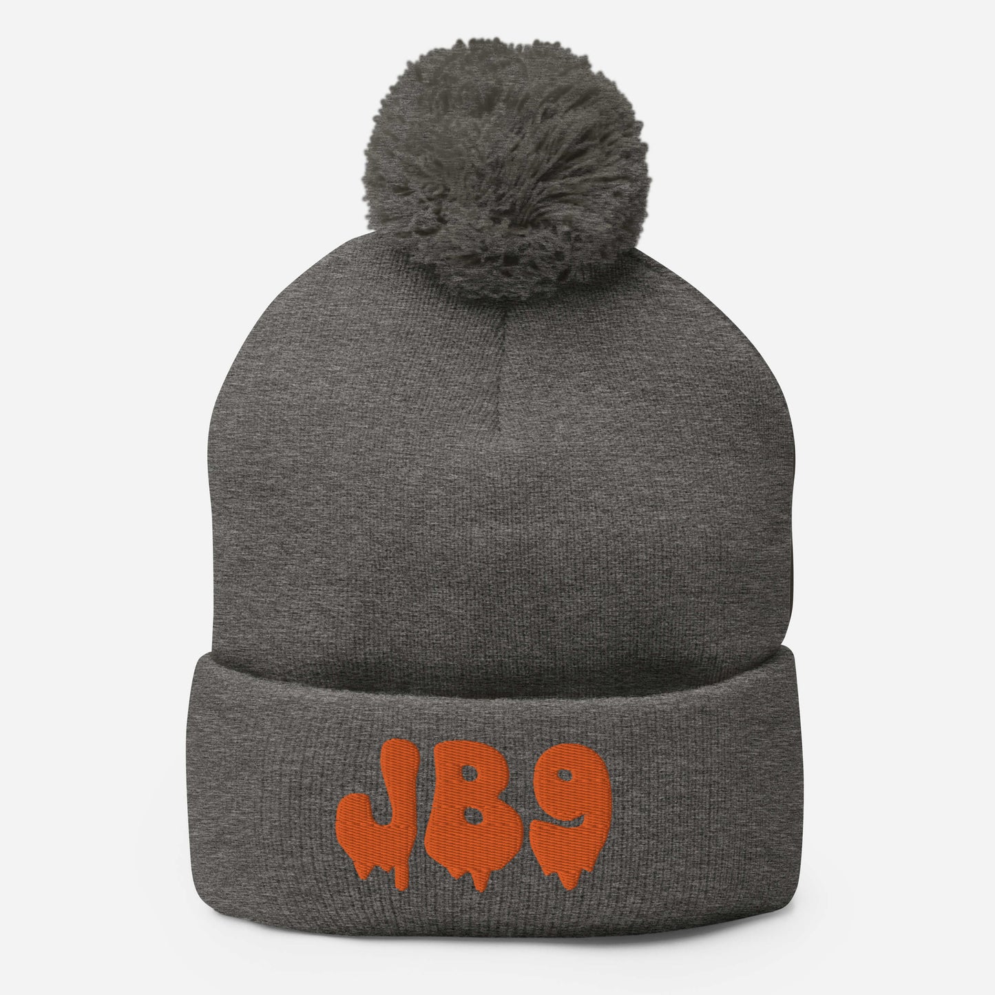 Melting Dripping JB 9 Joe Burrow Cincinnati Bengals Pom-Pom Beanie