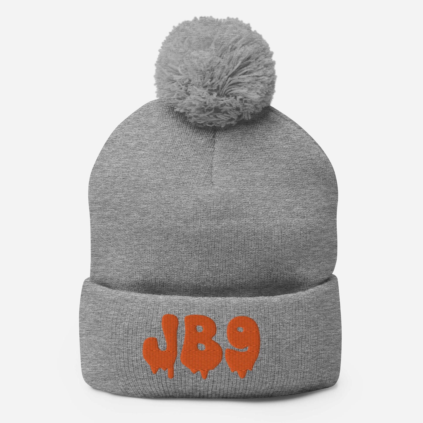 Melting Dripping JB 9 Joe Burrow Cincinnati Bengals Pom-Pom Beanie