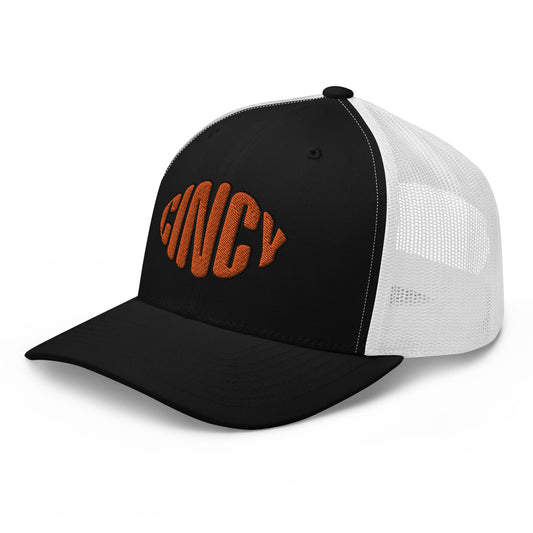 Cincy Football Text Trucker Cap