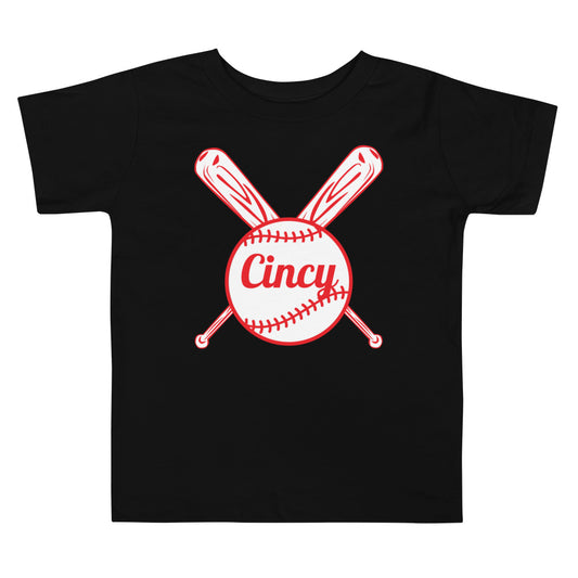 Cincy Cincinnati Reds Baseball Toddler Short Sleeve Tee