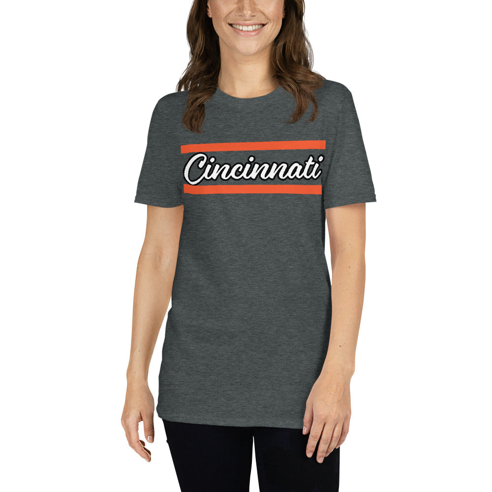 Cincinnati Script Cincinnati Bengals Short-Sleeve Unisex T-Shirt