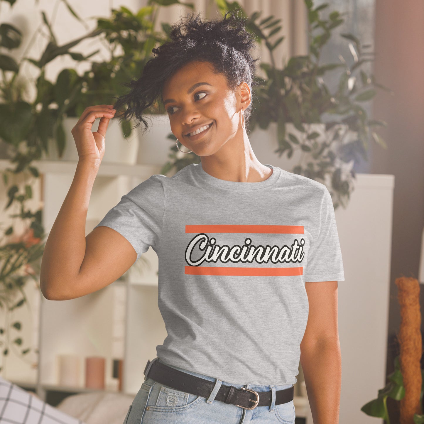 Cincinnati Script Cincinnati Bengals Short-Sleeve Unisex T-Shirt